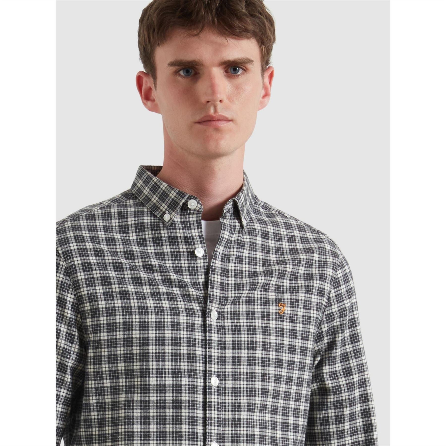 Farah Milners Check Long Sleeve Patterned Shirt