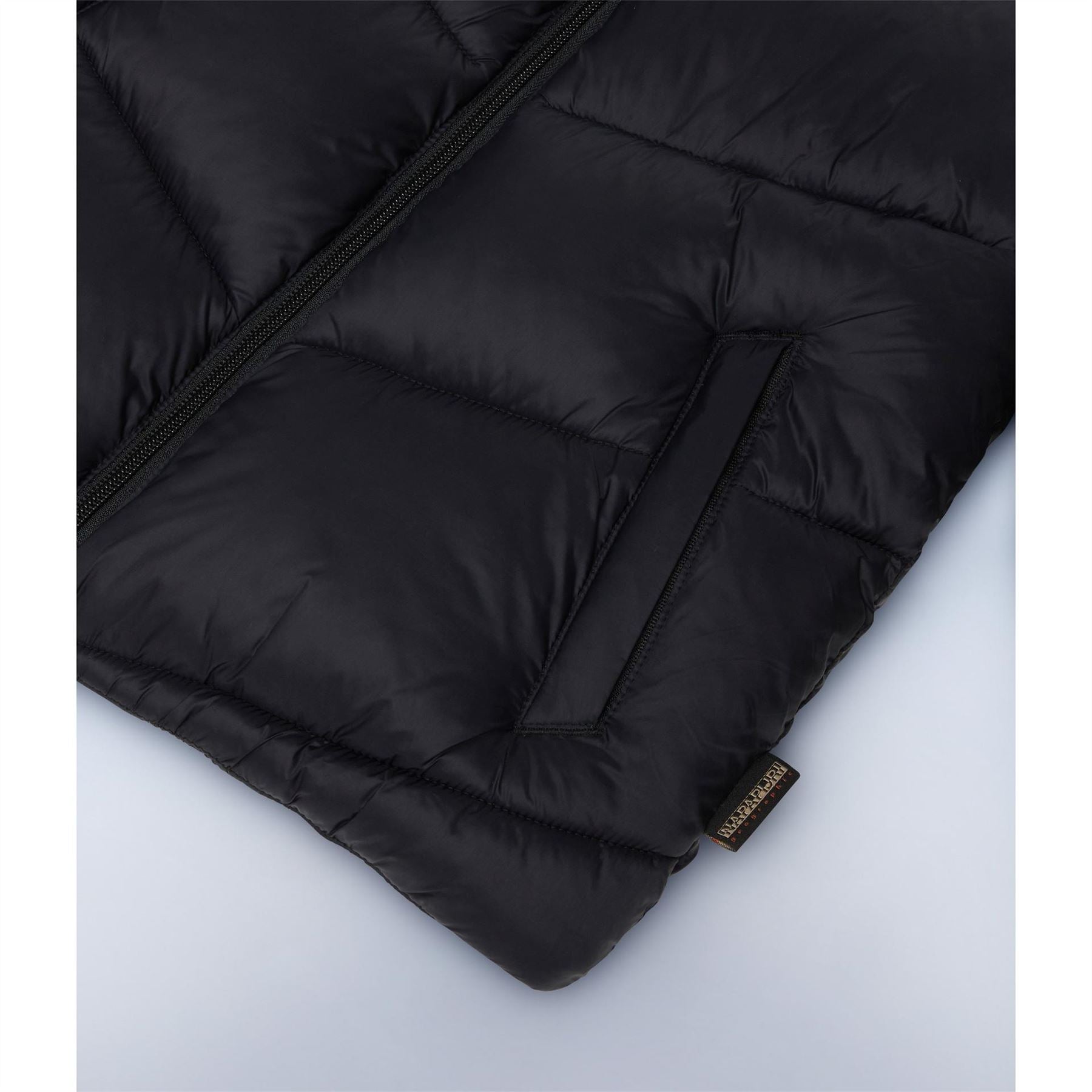 Napapijri Solid Patterned High Neck Puffer Coat