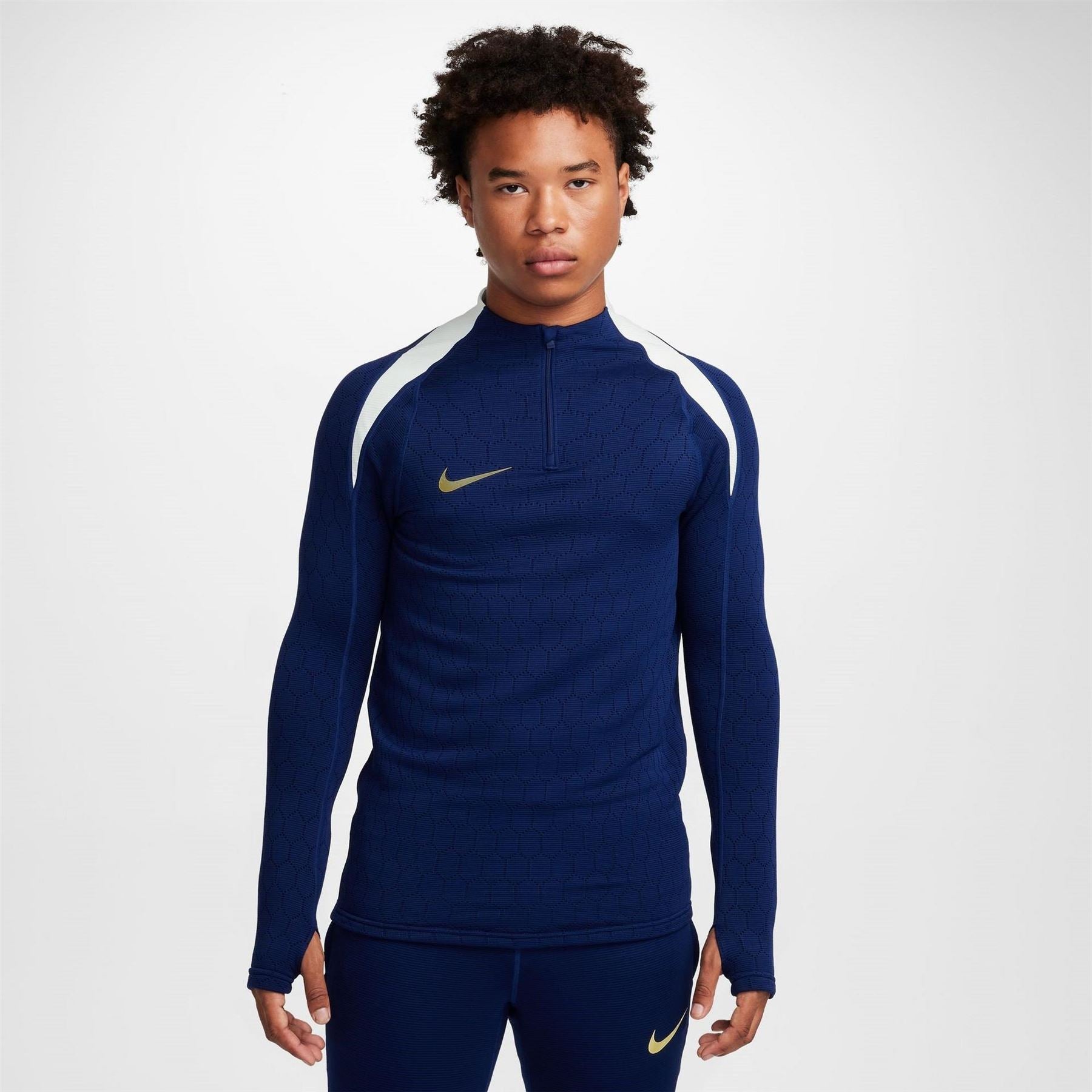 Nike Mens Elite Therma Fit Adv Water Repellent Drill Top