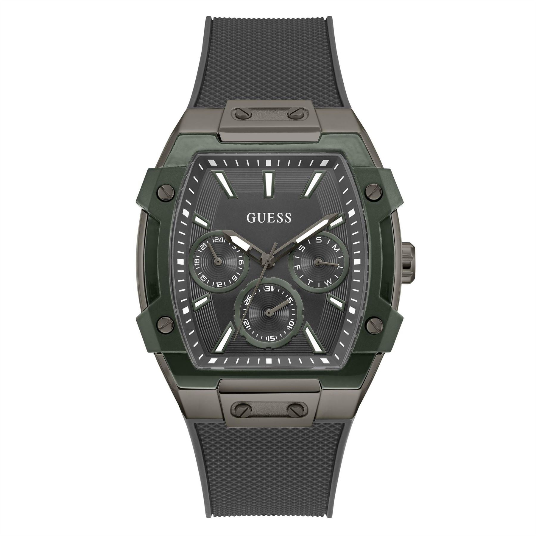 Guess Phoenix Rubber Single Wrap Strap Analogue Fashion Watch