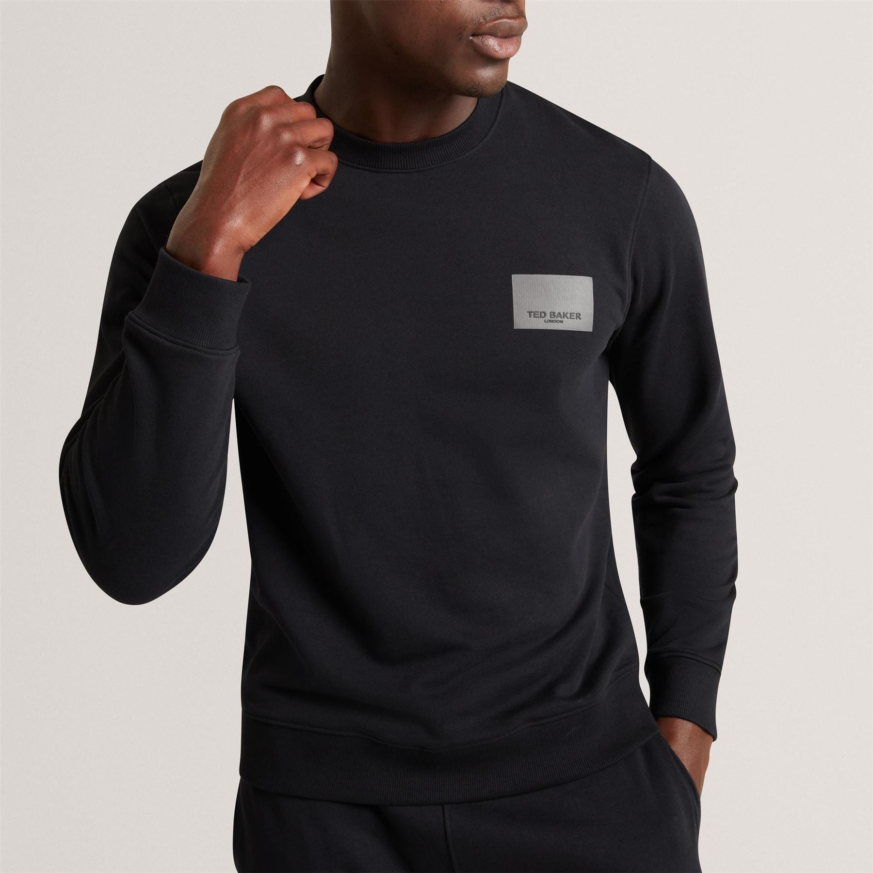 Ted Baker Baker Ls Logo Patch Sweatshirt