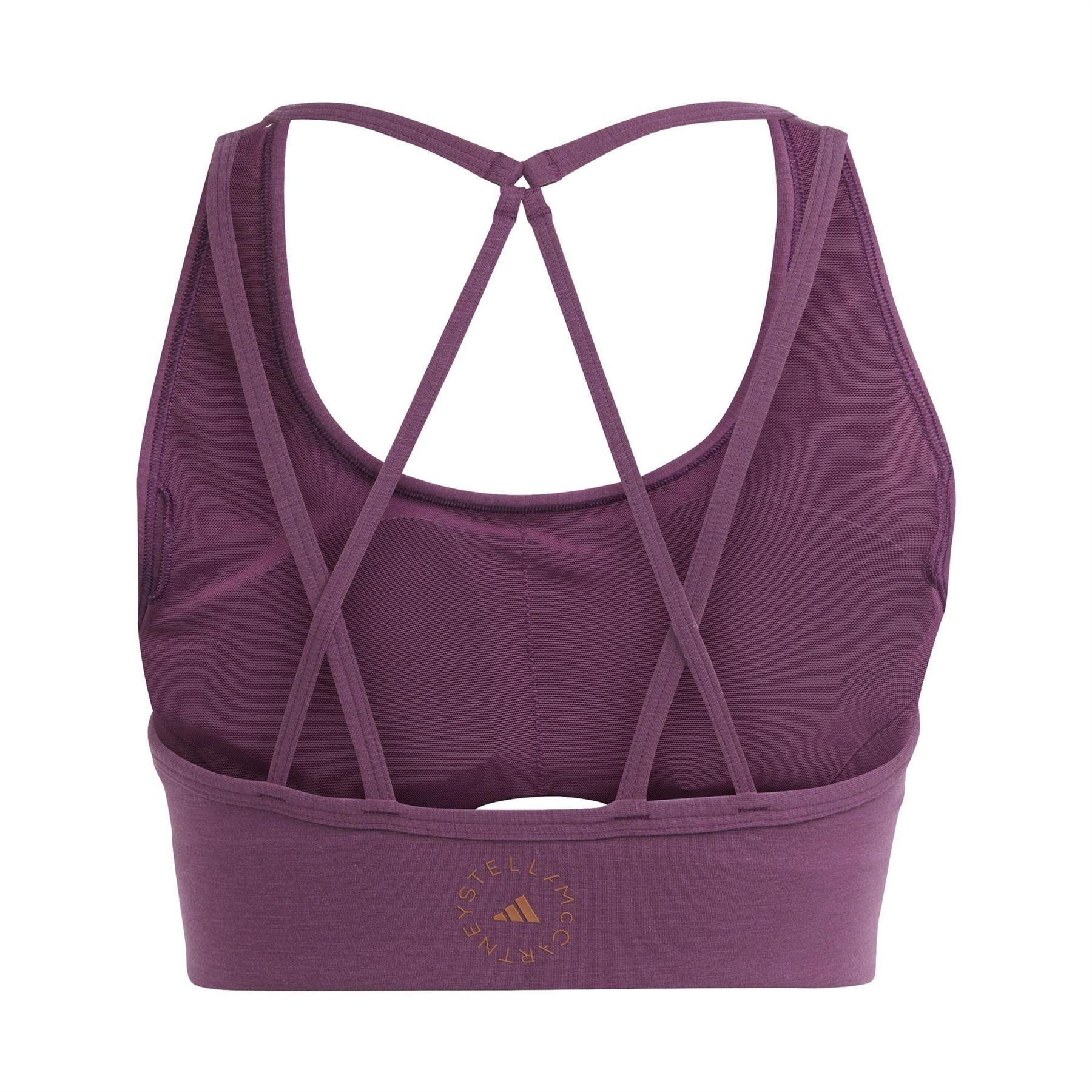 adidas Scoop Neck Cut Out Sports Bra