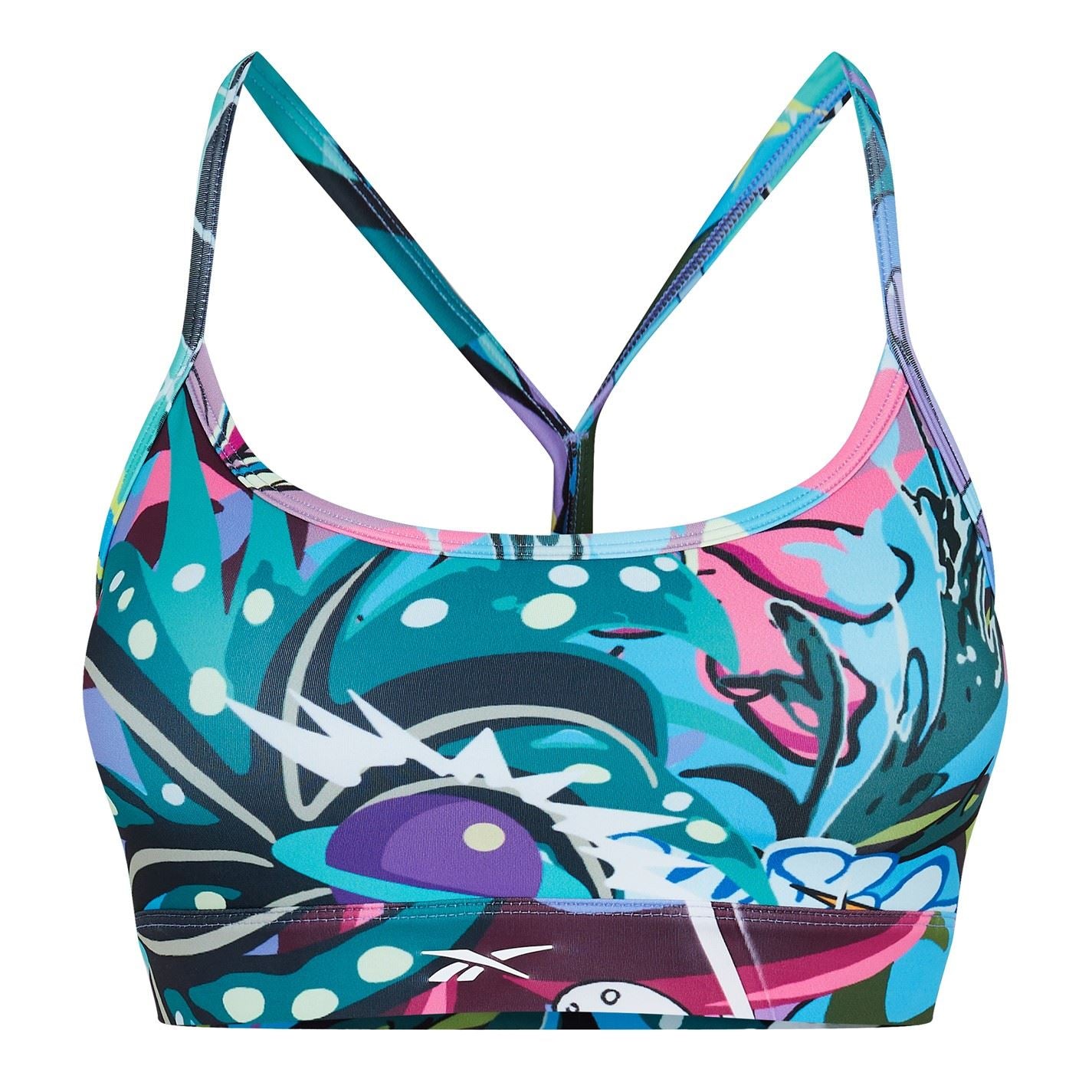 Reebok Strappy Spaghetti Strap Bra Top