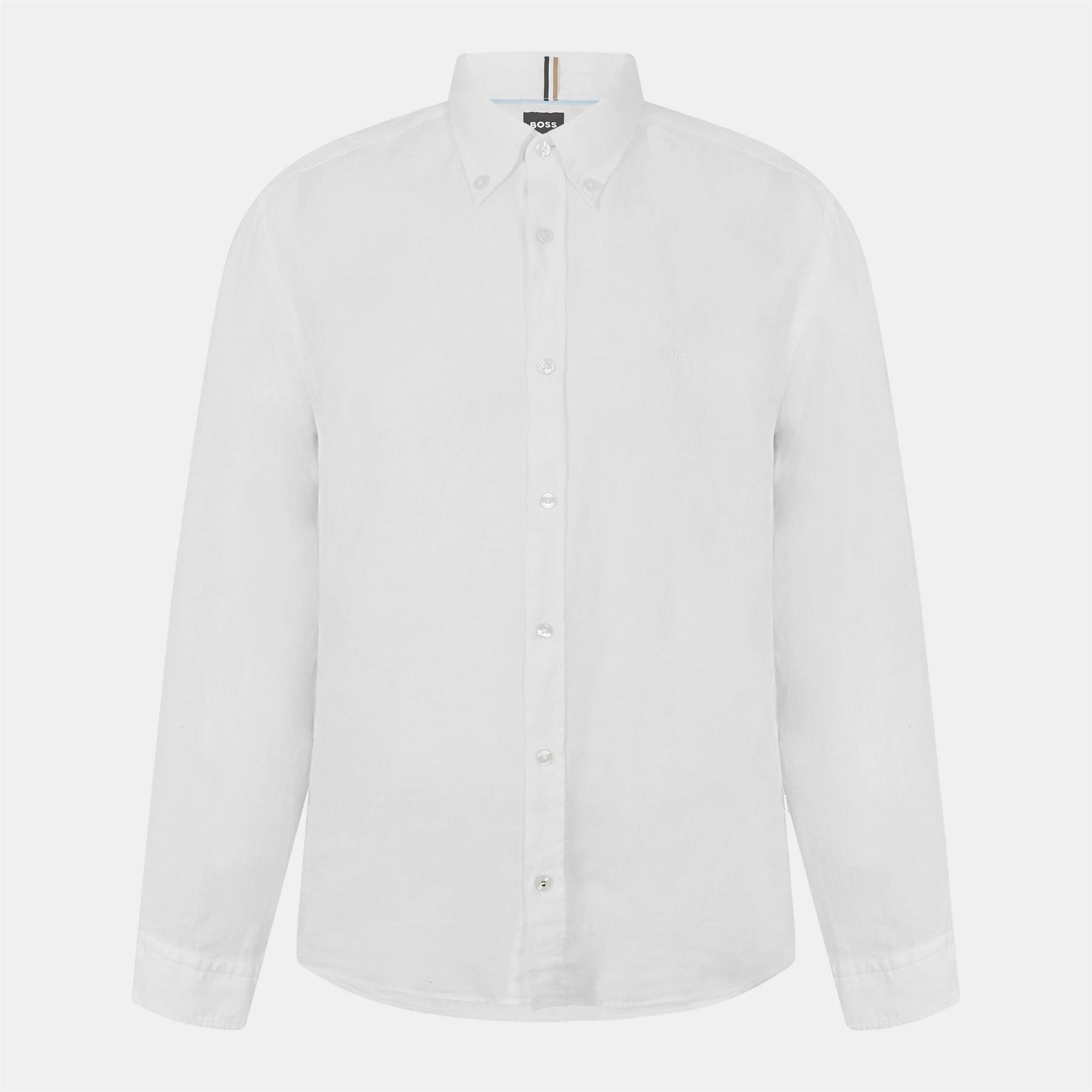 Boss Liam Regular Fit Cuff Sleeve Point Collar Shirt