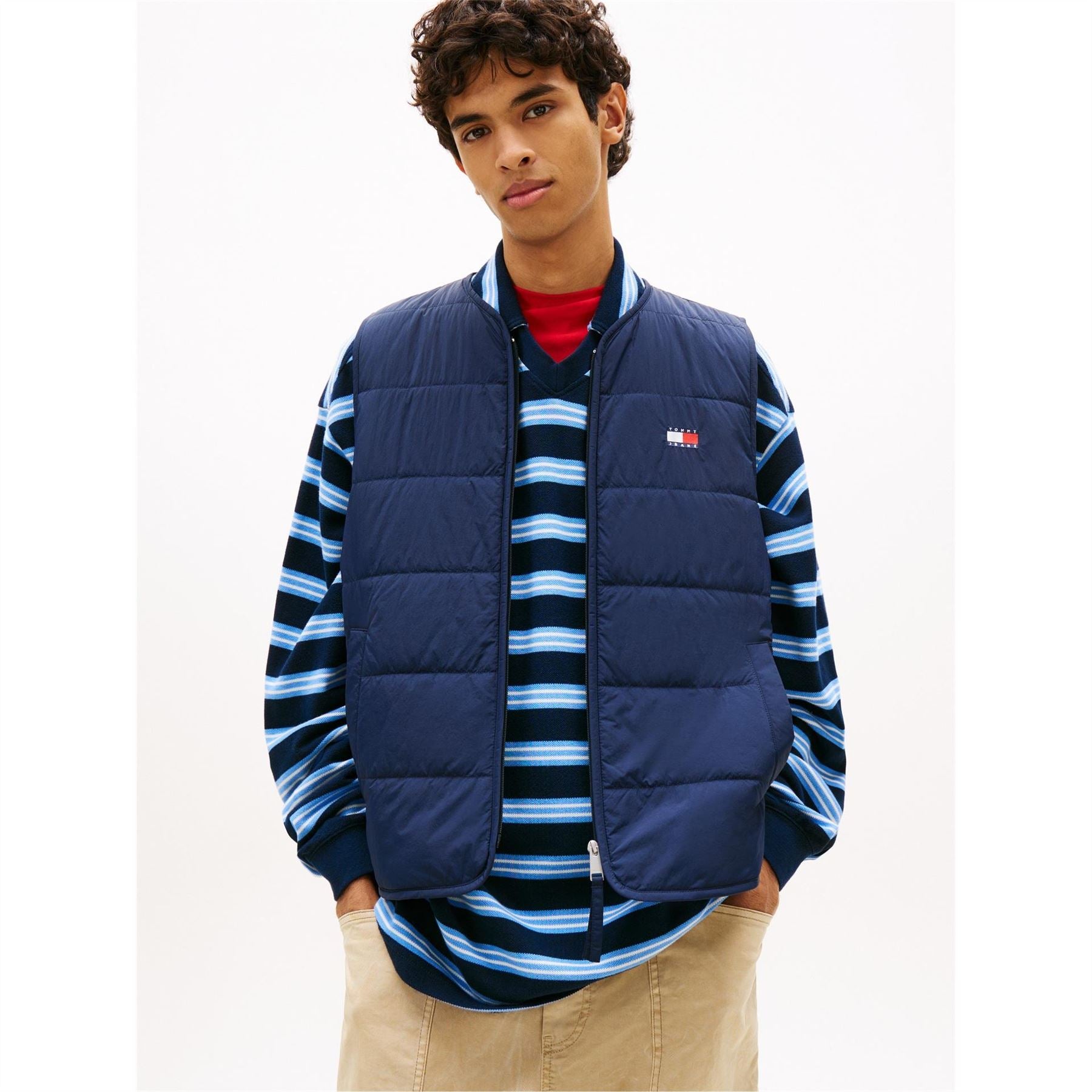 Tommy Jeans Flag Quilt Vest Sn62