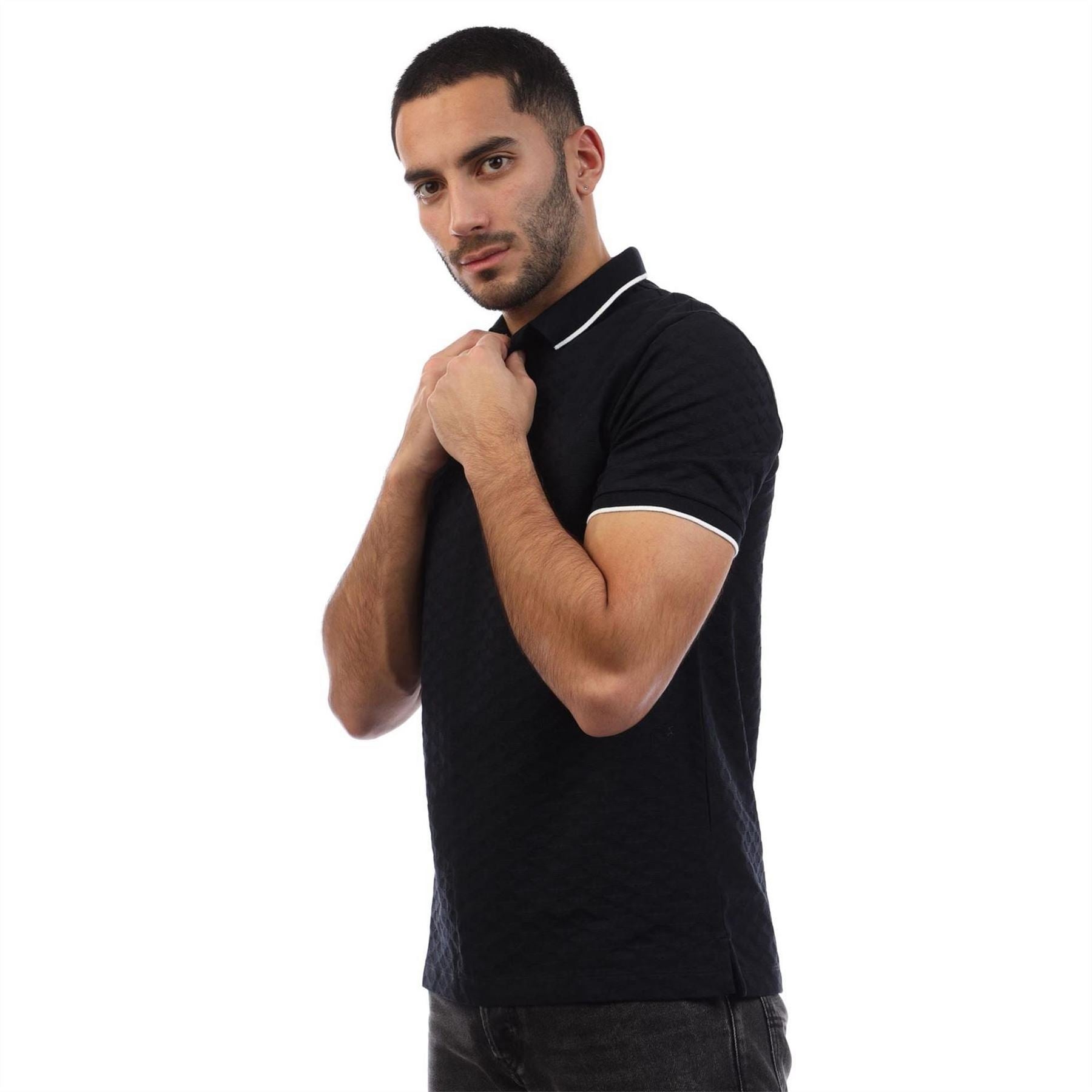 Emporio Armani Jacquard Eagle Polo Shirt