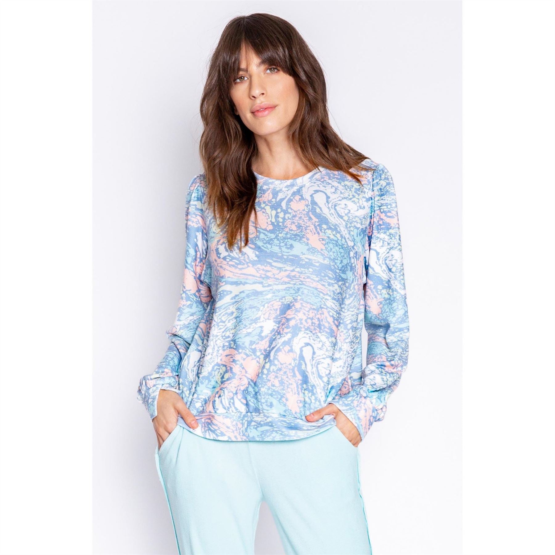 PJ Salvage Salv Tie Die Watercolour Shirt