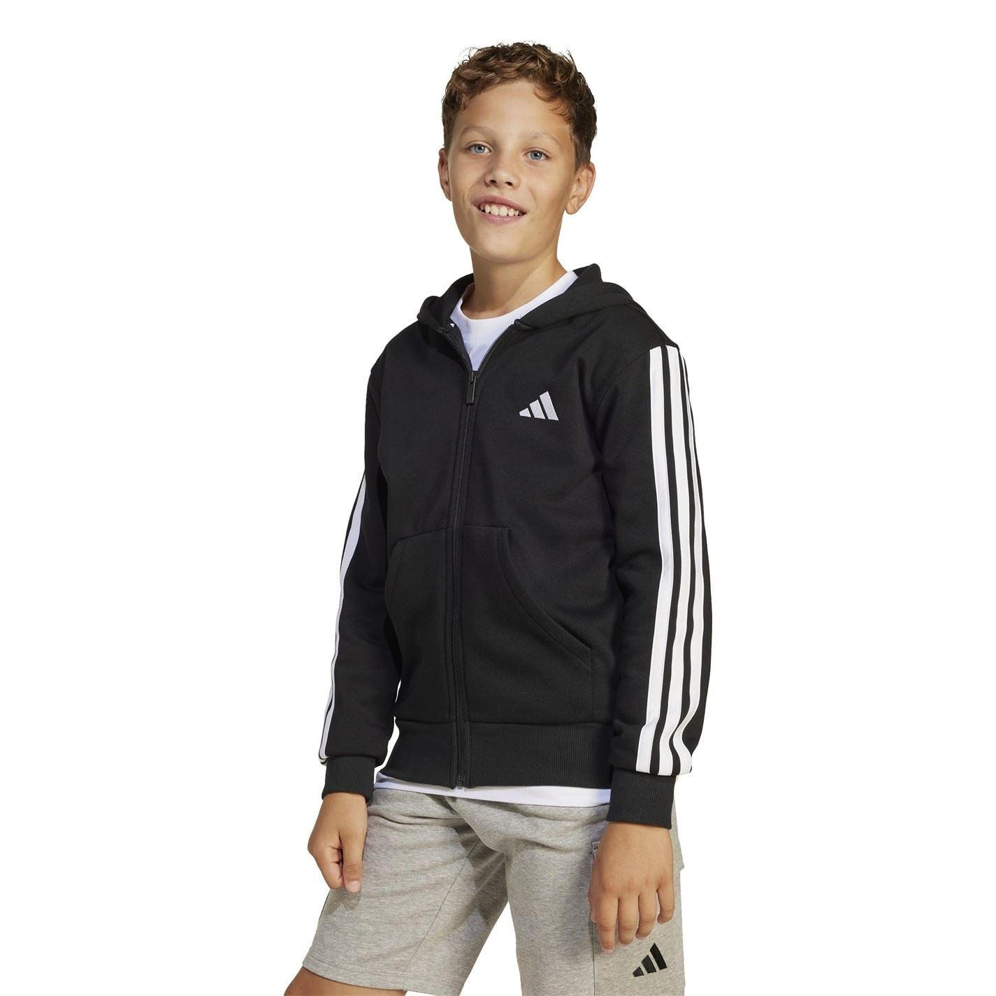 adidas Essentials 3 Stripes Hoodie Kids
