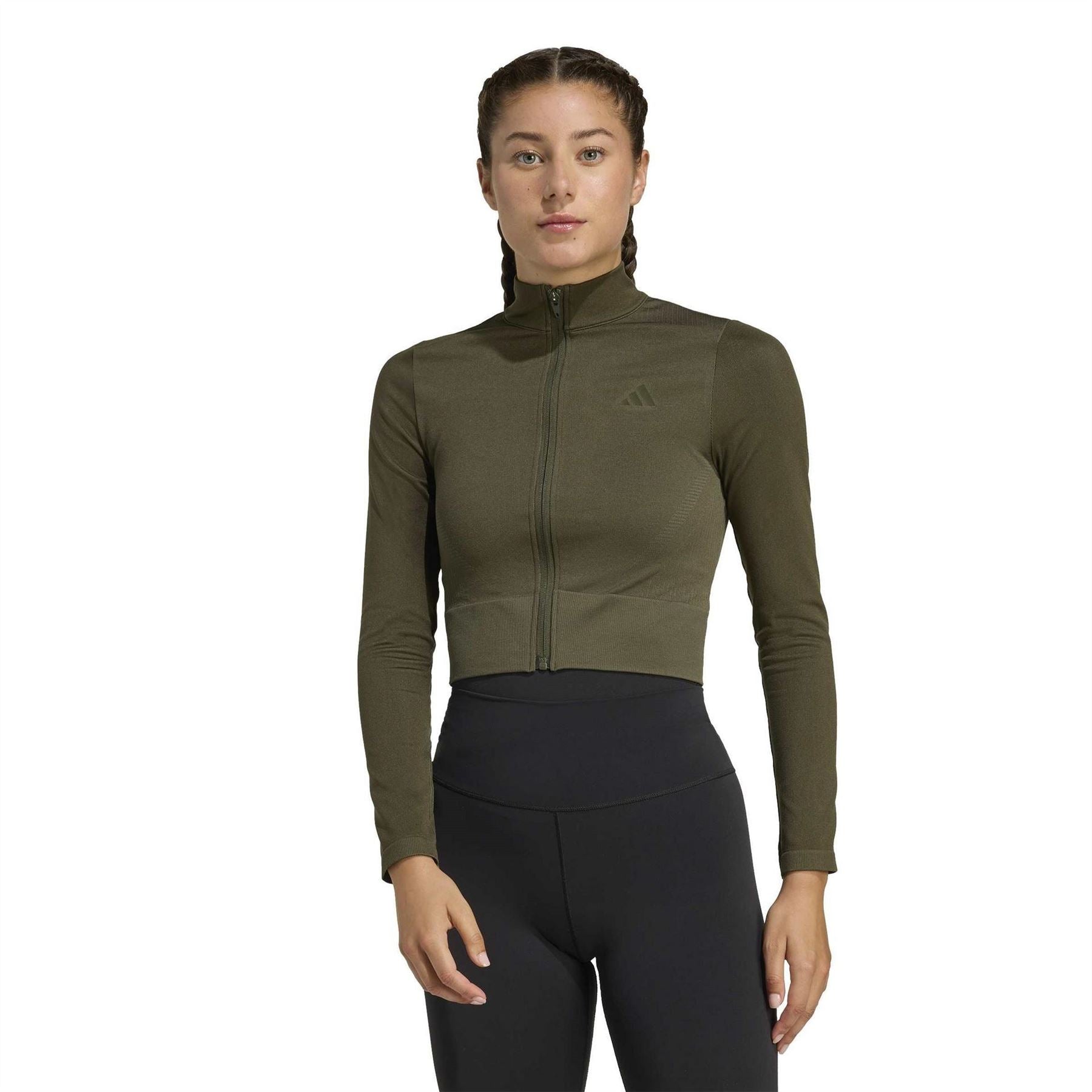 adidas Workout Essentials Climacool Full Zip Long Sleeve Performance Training Jacket