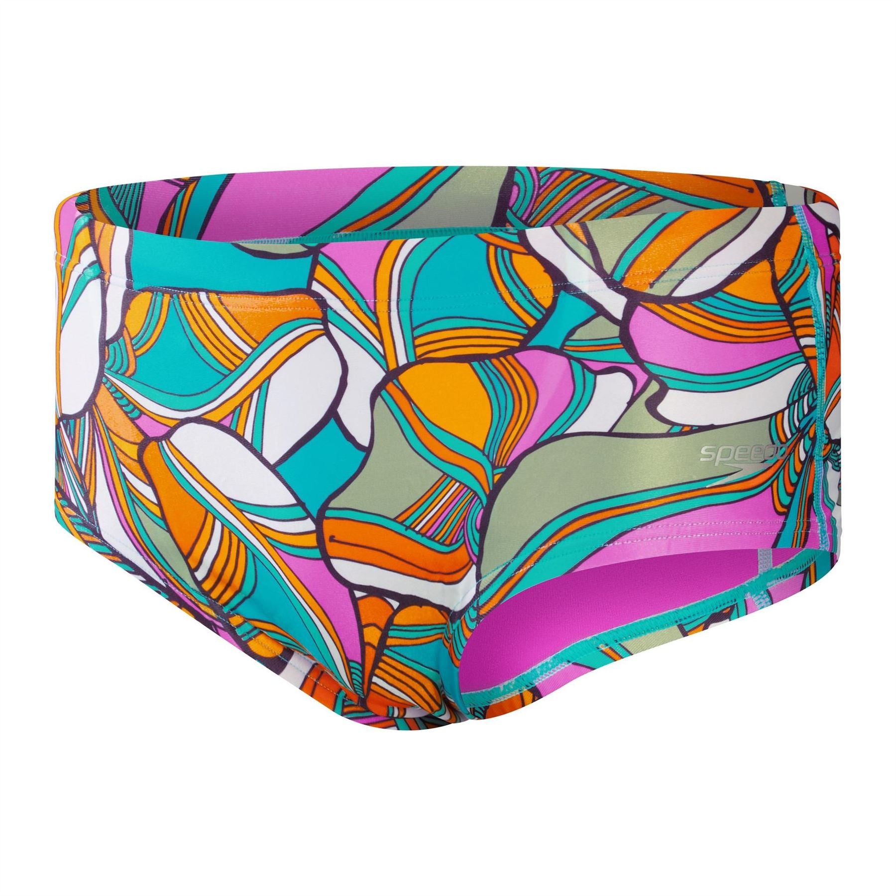 Speedo Club Allover Abstract Patterned Swim Brief
