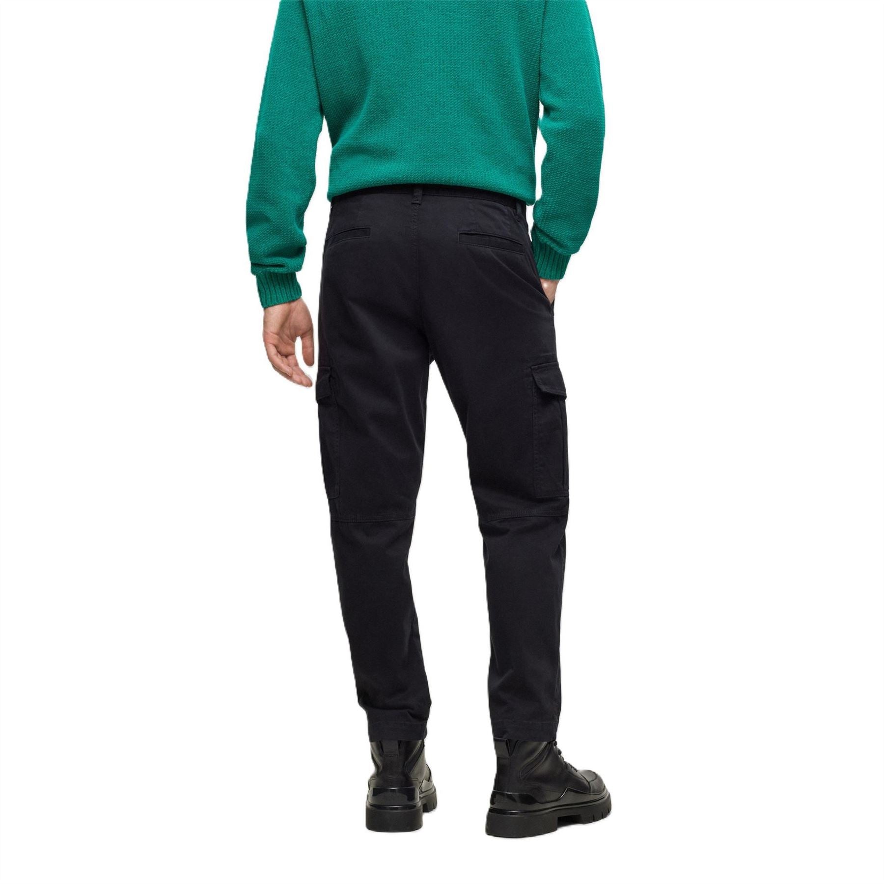 Boss Sisla Solid Patterned Straight Cargo Pants