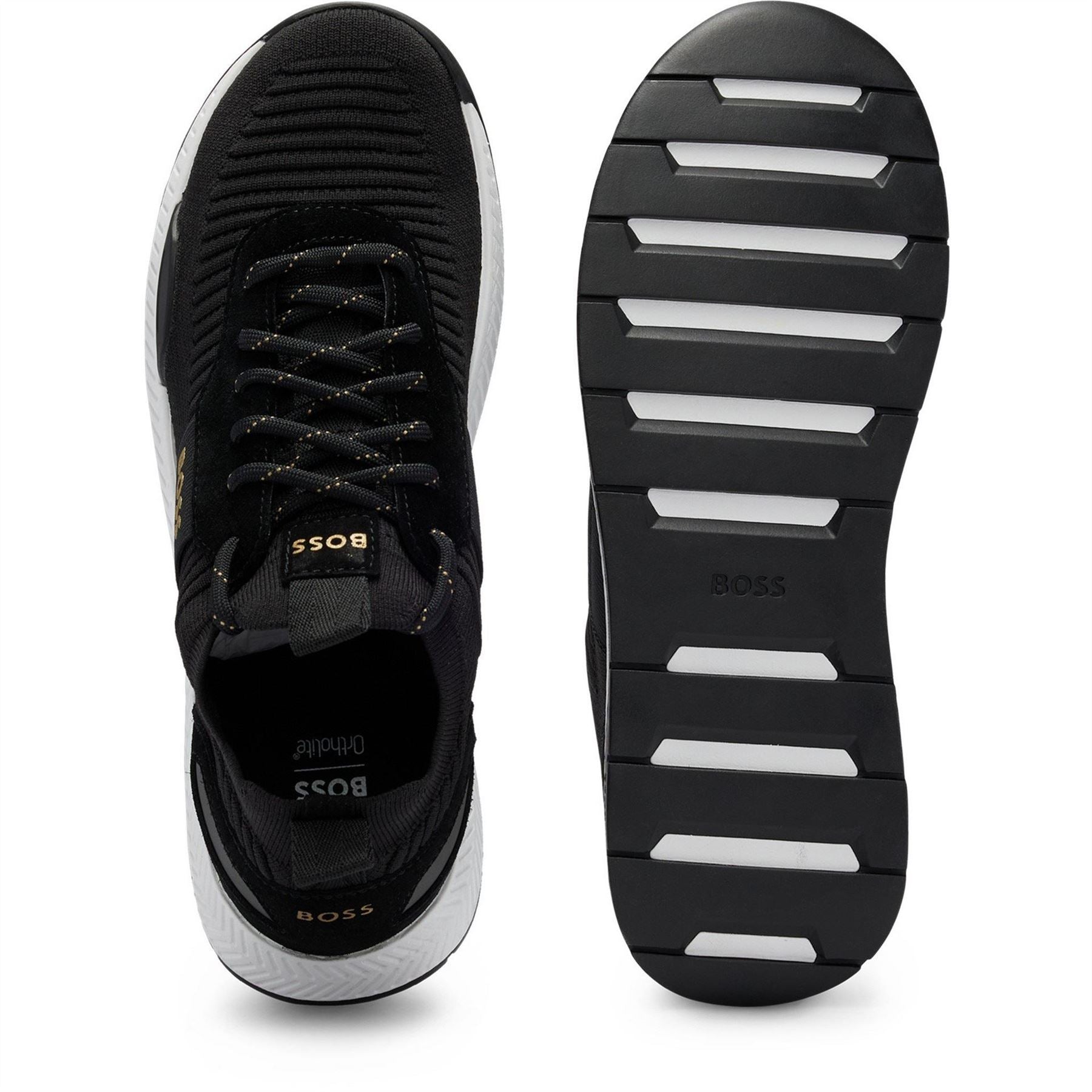 Boss Titanium Knit Trainers, Comfortable Design