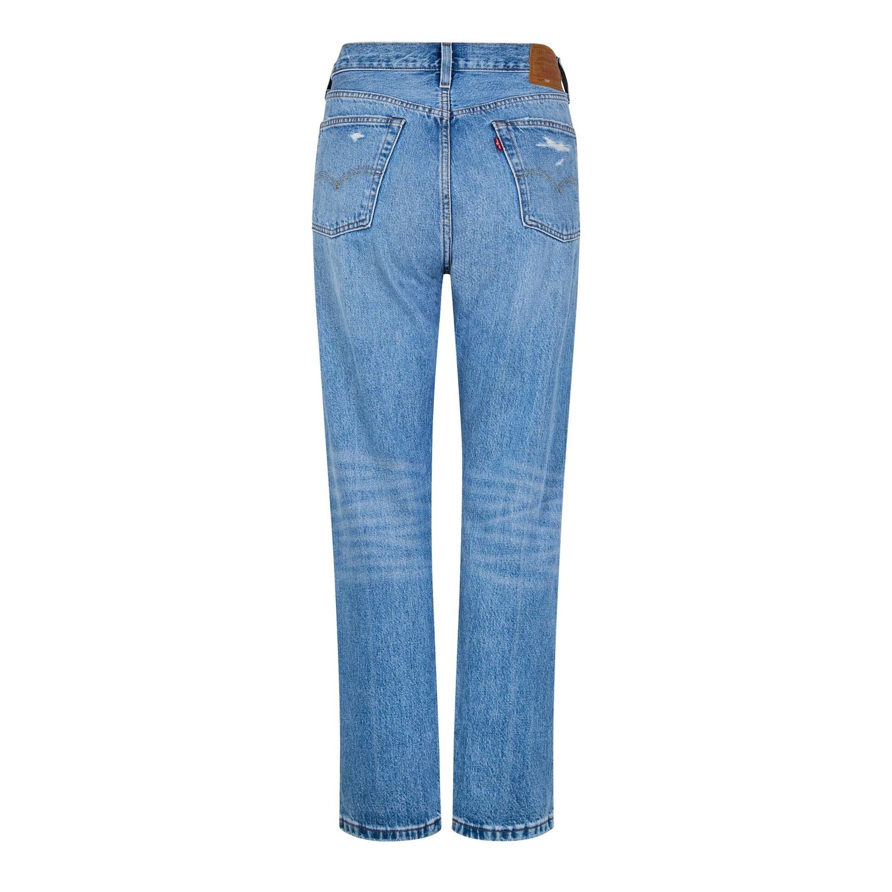 Levis 501 Distressed Regular Fit Jeans
