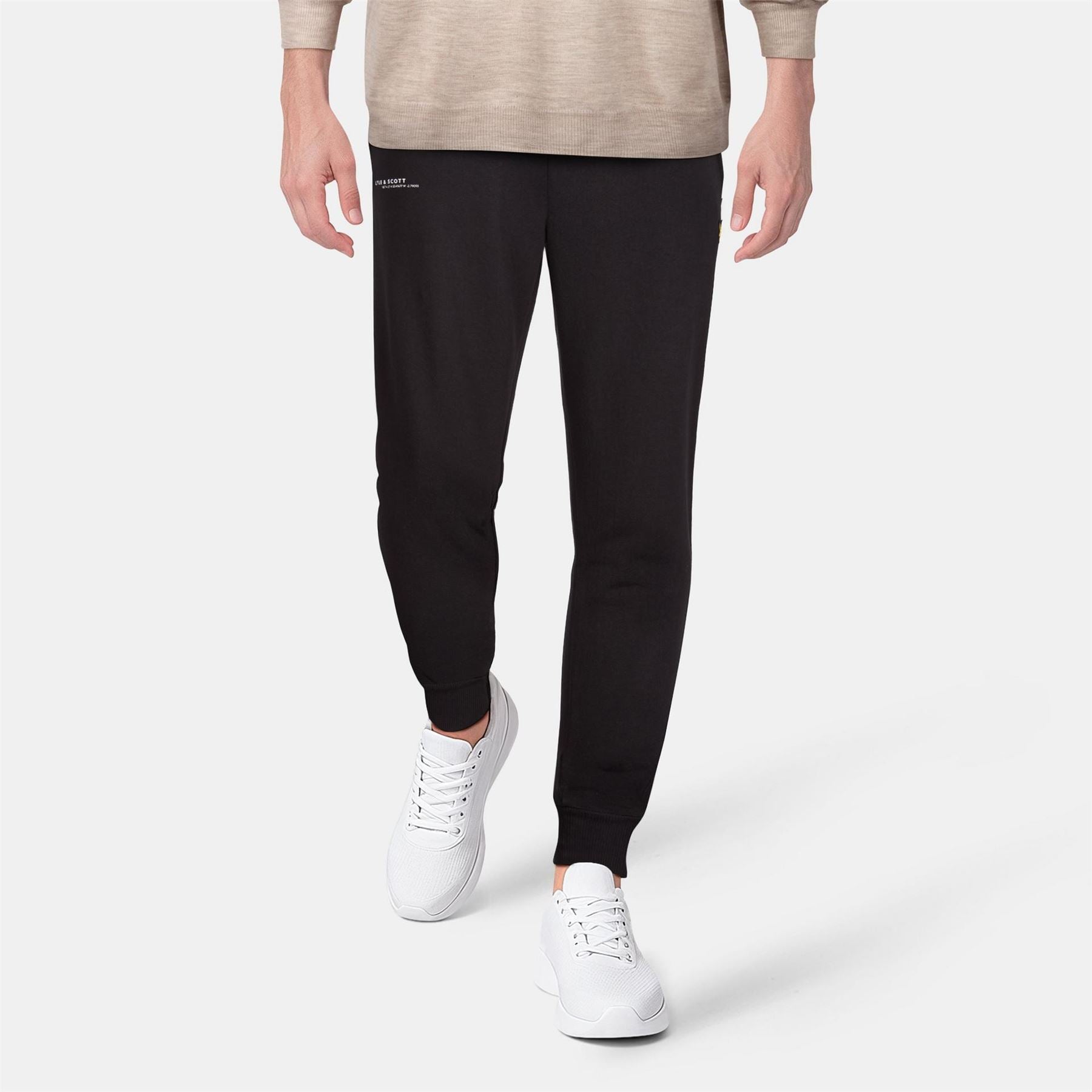 Lyle and Scott Logo Closed Hem Fleece Joggers