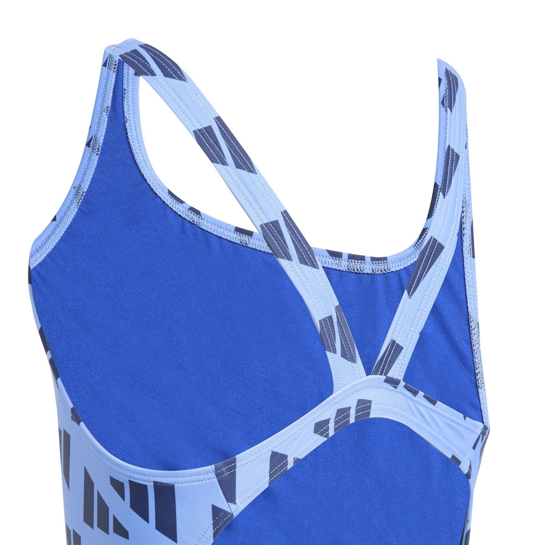 adidas Logo Graphic V Back Swimsuit Juniors