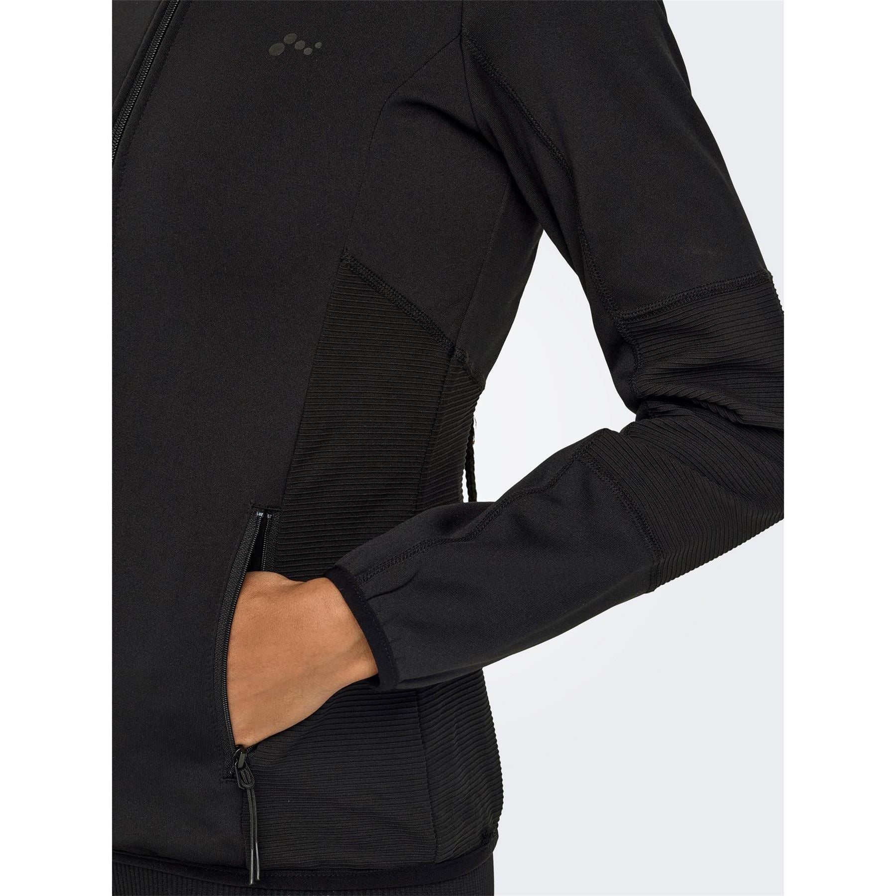 Only Play Solid Patterned Softshell Jacket