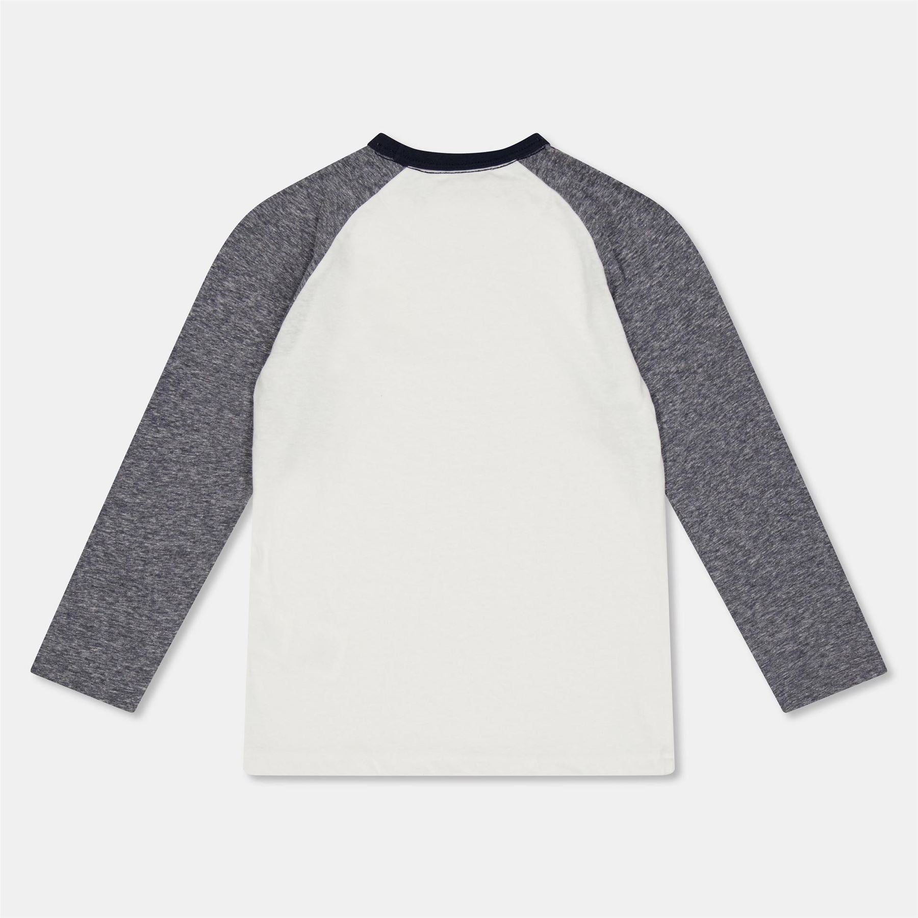 Farah Embroidered Crew Neck Raglan Sleeve Baseball T-Shirt
