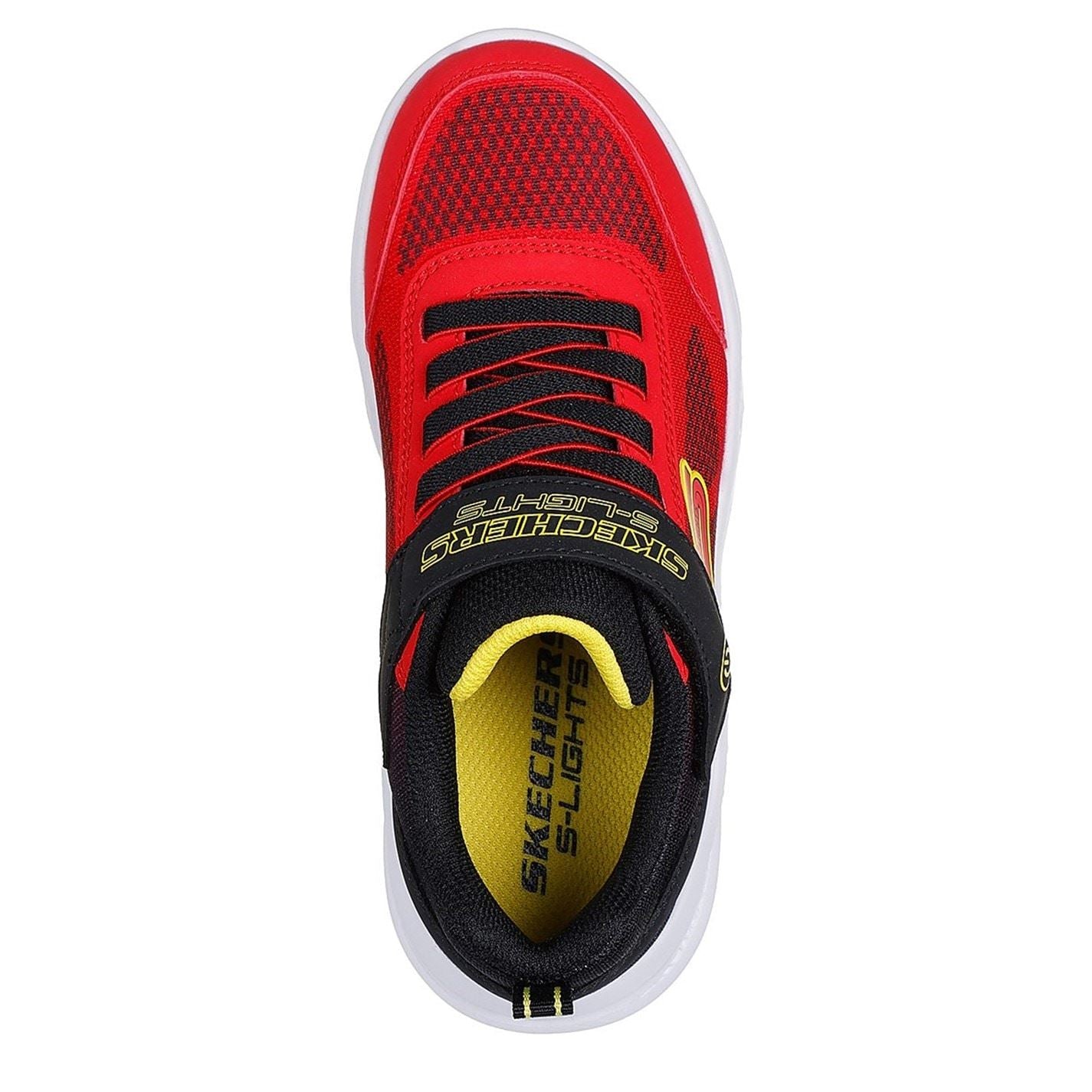 Skechers Lighted Gore  And  Strap Sneaker W Mult Light Up Trainers Boys