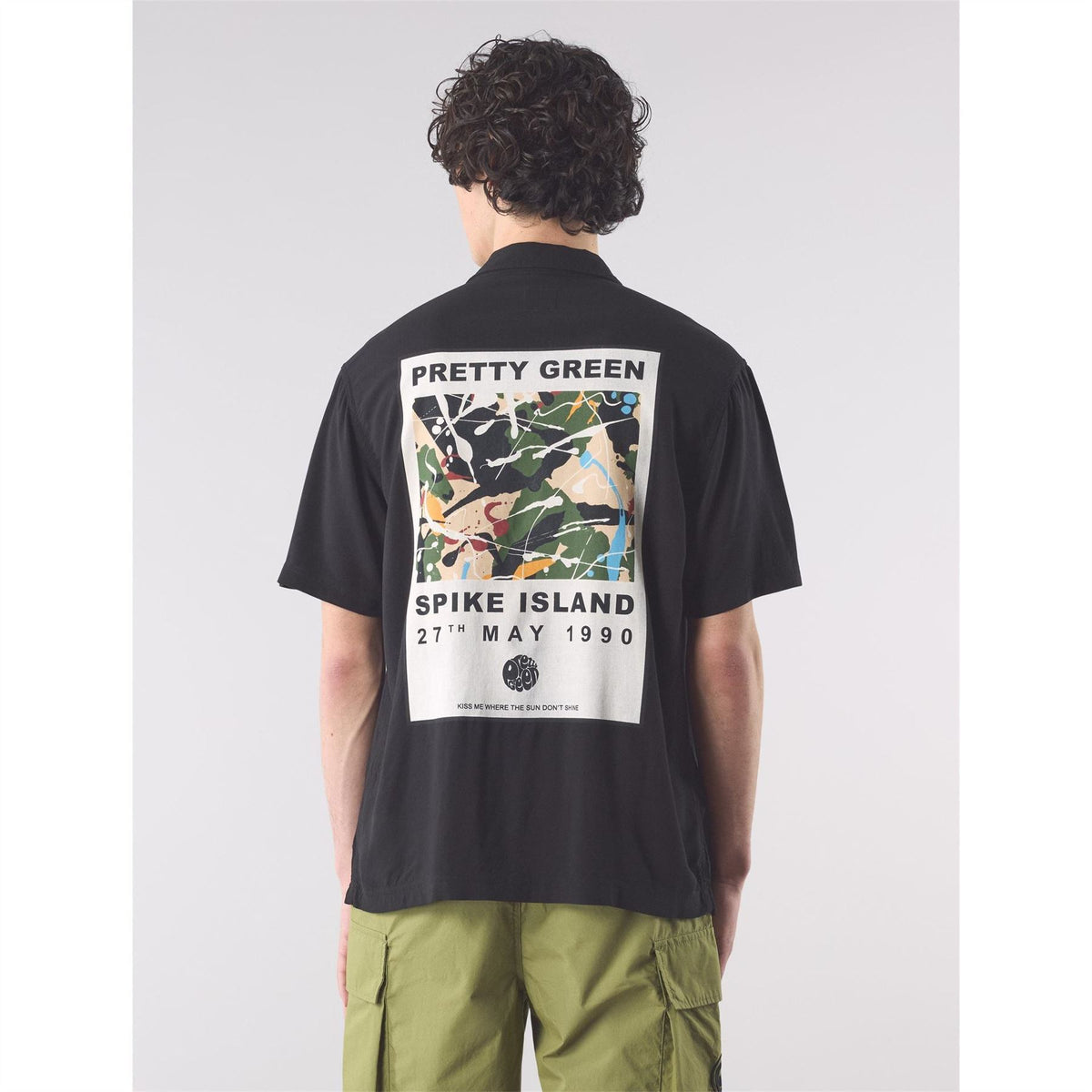 Pretty Green Spike Island Short Sleeve Plain Shirt