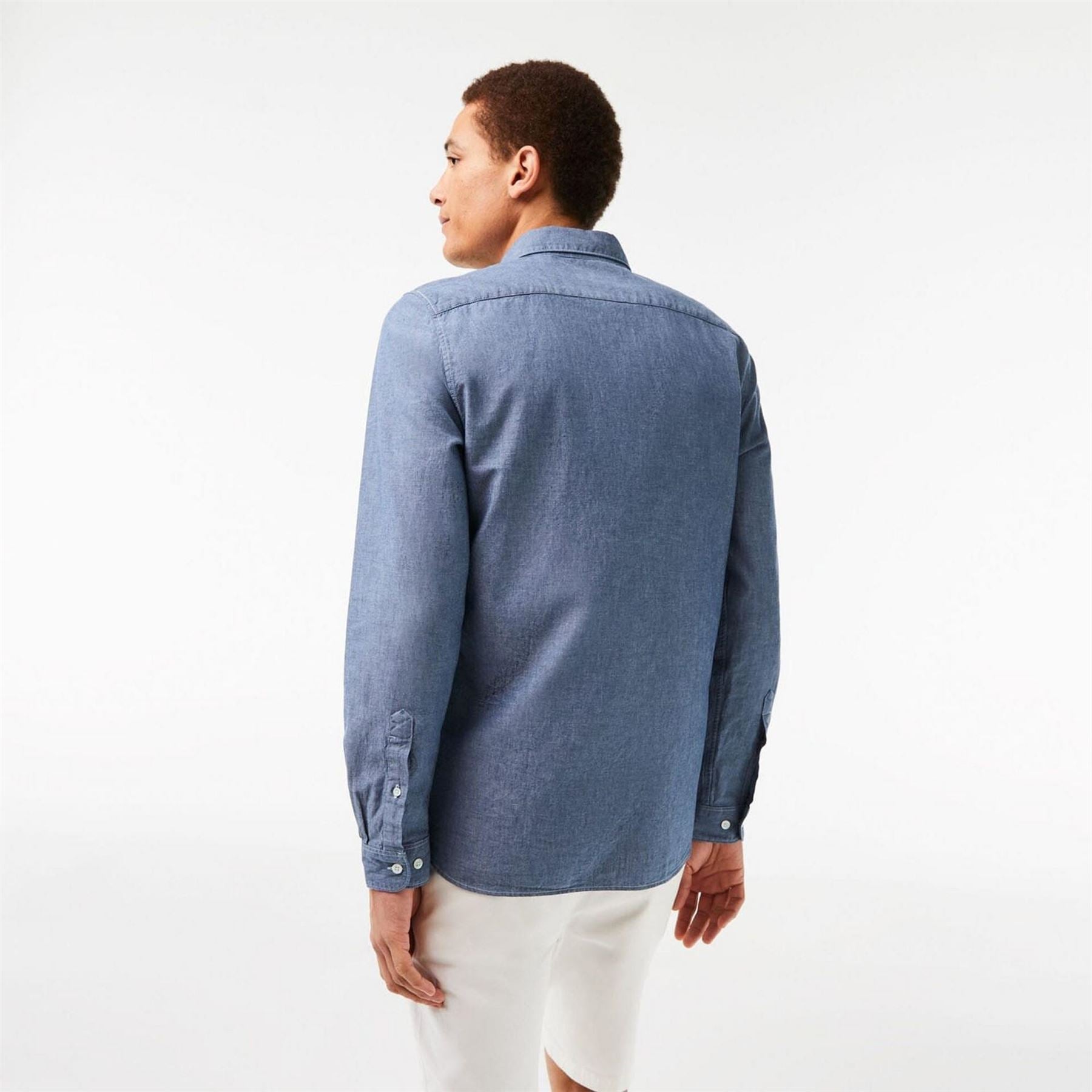 Lacoste Fit Concealed Placket Poplin Shirt