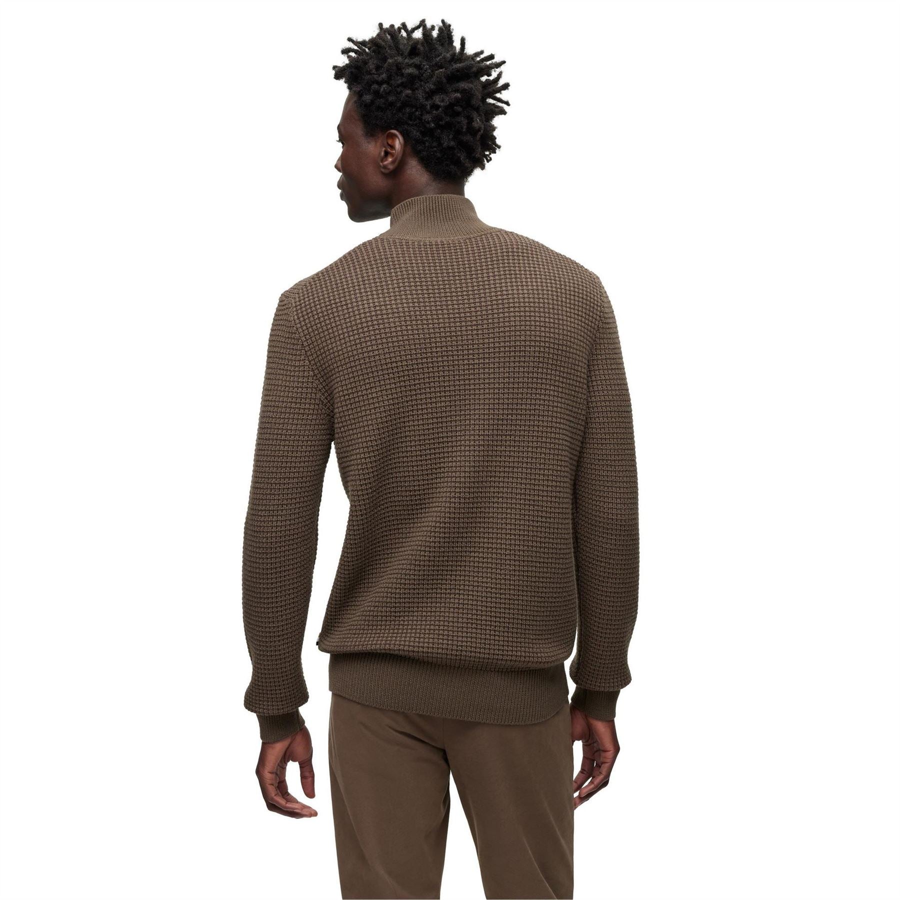 Boss Mock Neck Long Sleeve Regular Fit Sweater