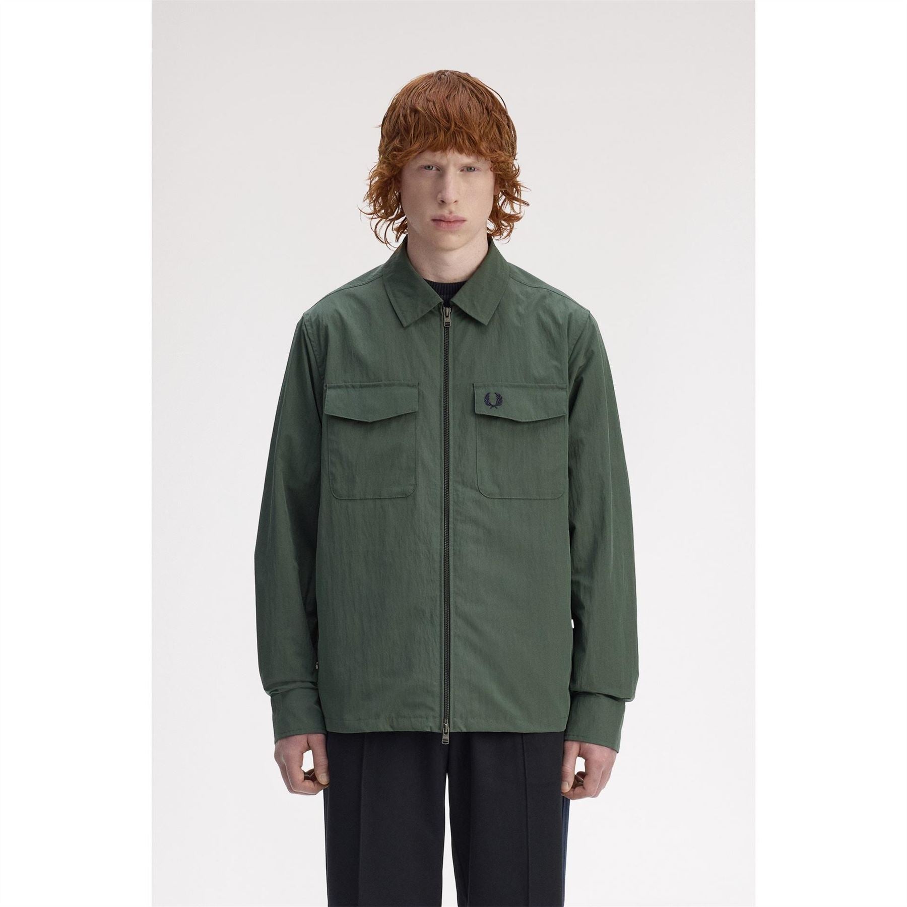 Fred Perry  Long Sleeve Zip Overshirt