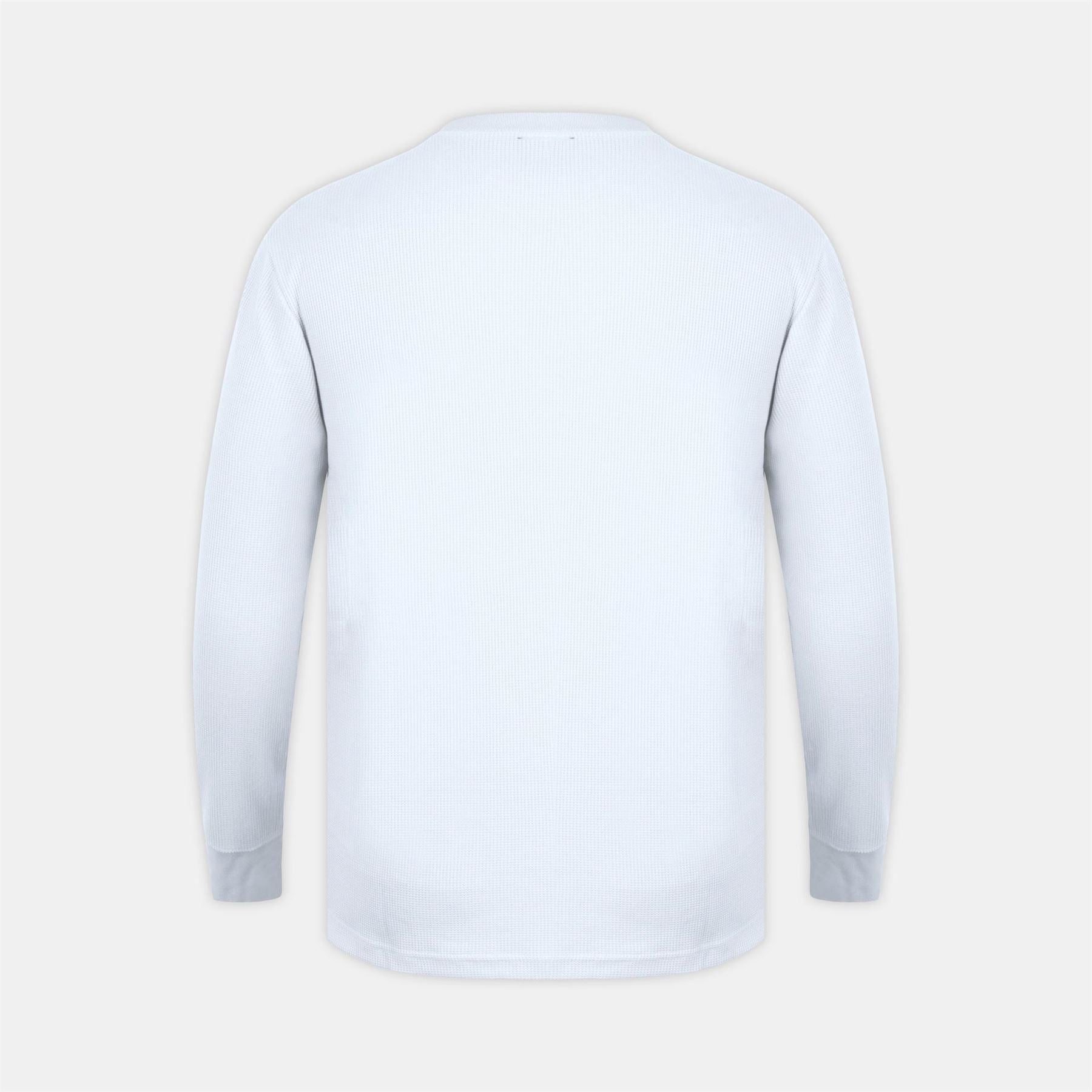 Fabric Crew Neck Long Sleeve Waffle T-Shirt
