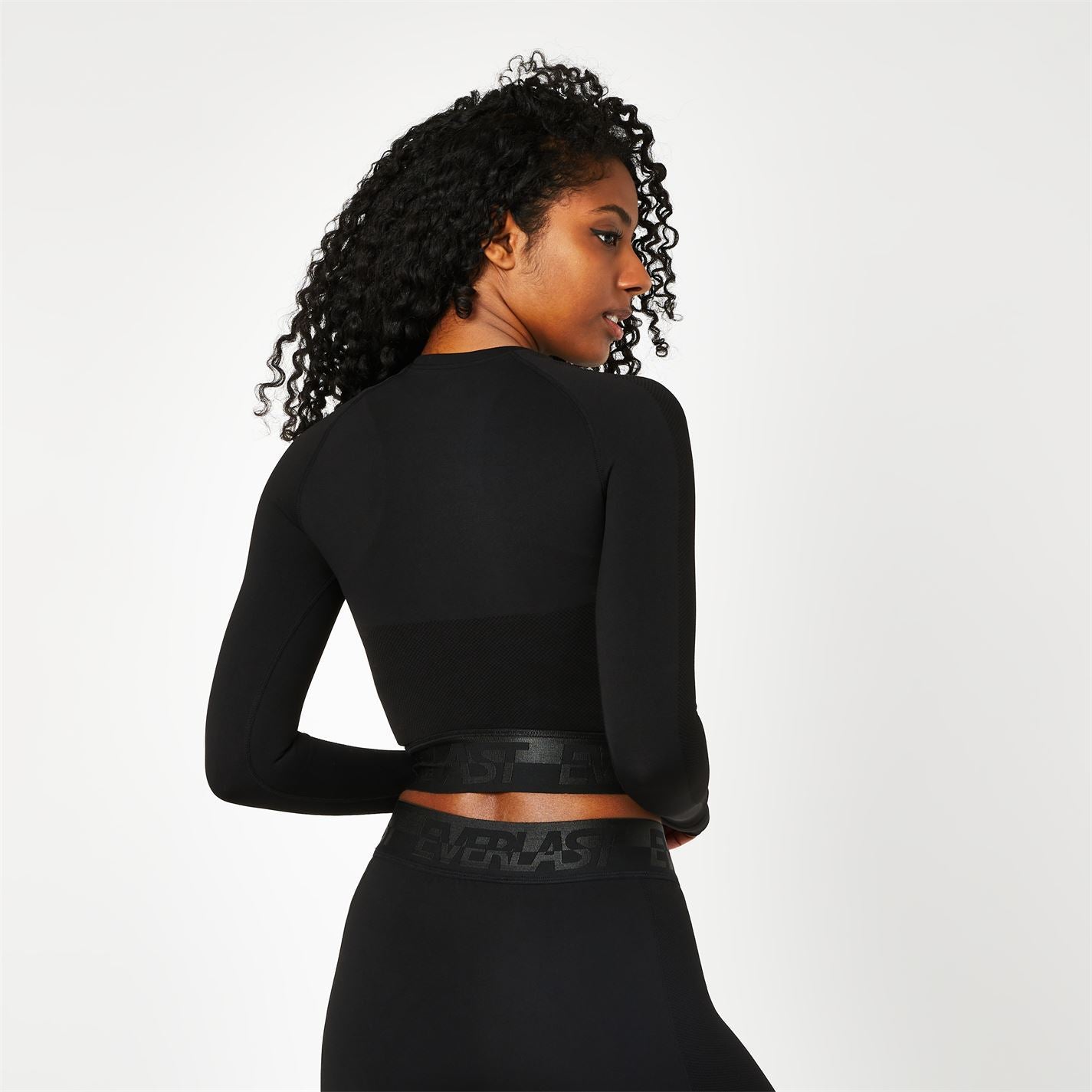 Everlast Womens Seamless Long Sleeve Crop Top