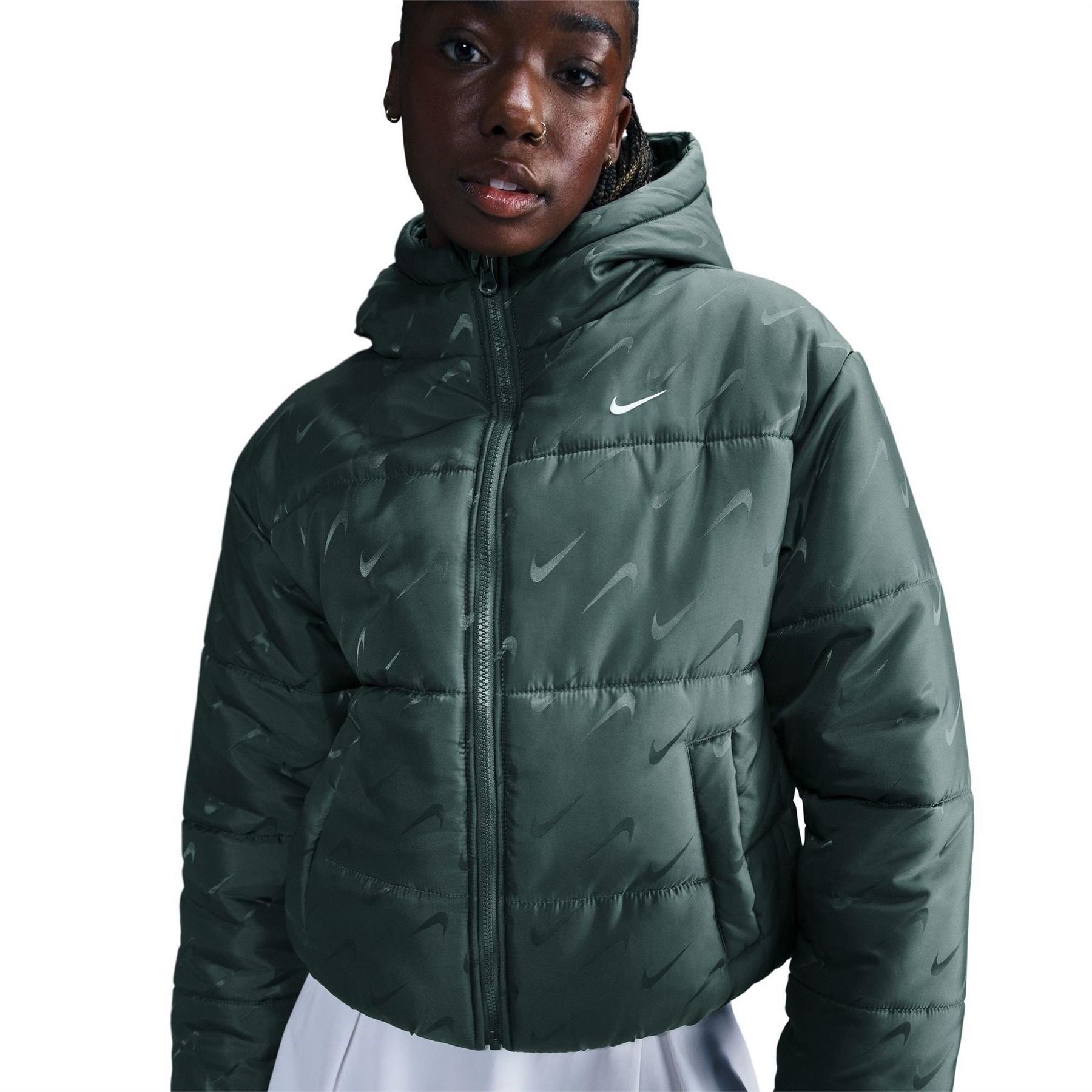 Nike Hooded Puffer Jacket with Logo