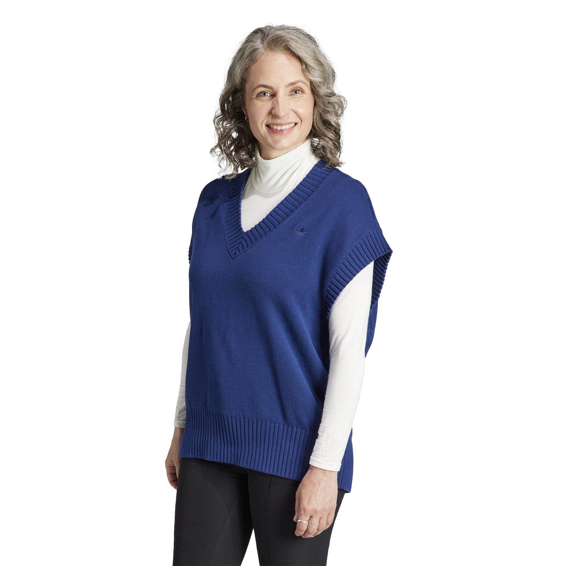 adidas Originals Ribbed Cuff Relaxed Fit Knit Gilet