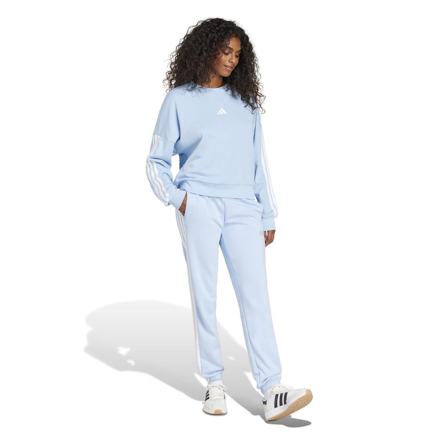 adidas Womens Essentials 3 Stripes Pants Slim