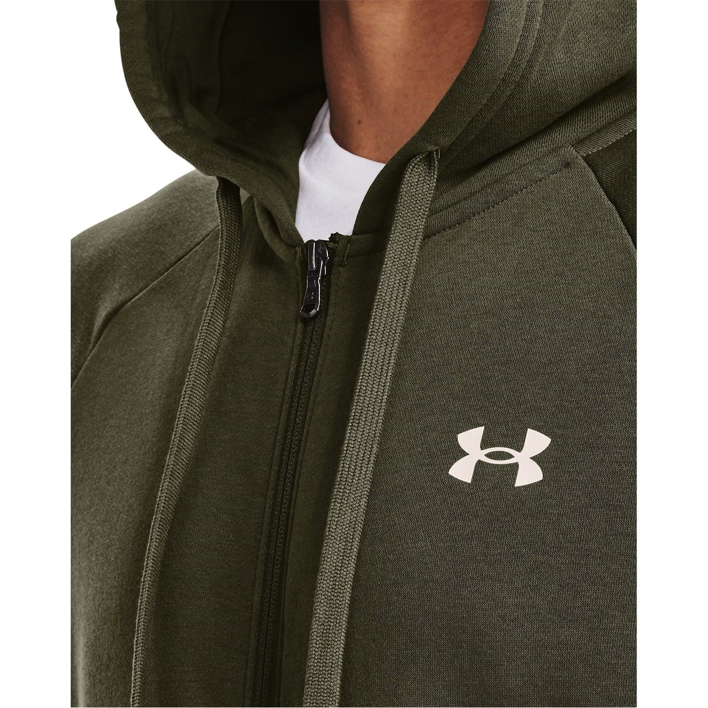 Under Armour Mens Armour Ua Rival Fleece Full Zip Hoodie