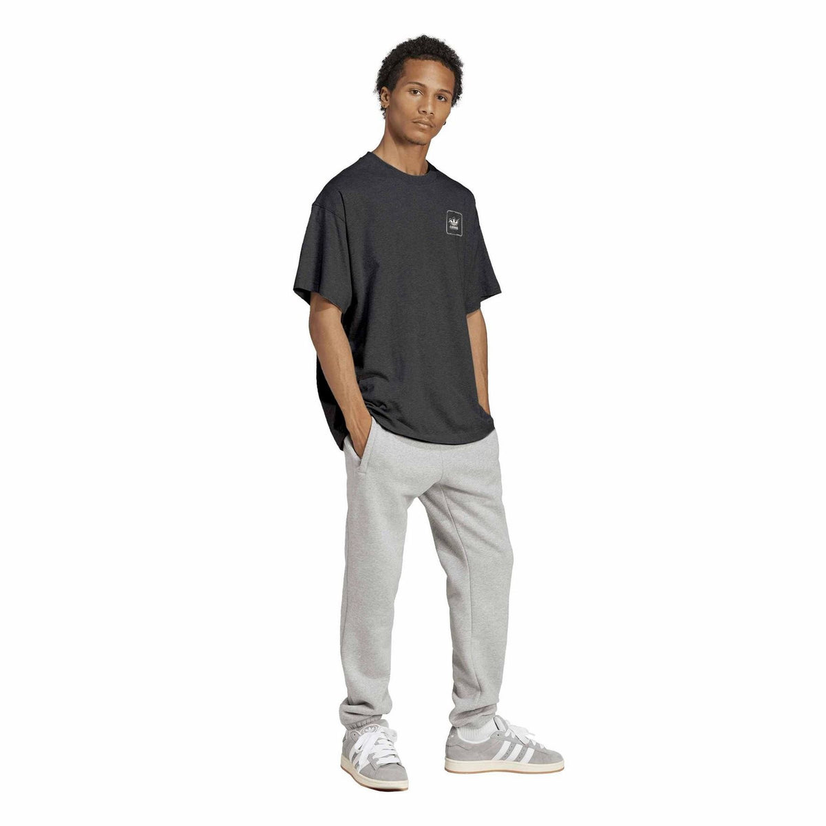 adidas Adi Starter Short Sleeve Cotton Graphic Oversized Fit T-Shirt