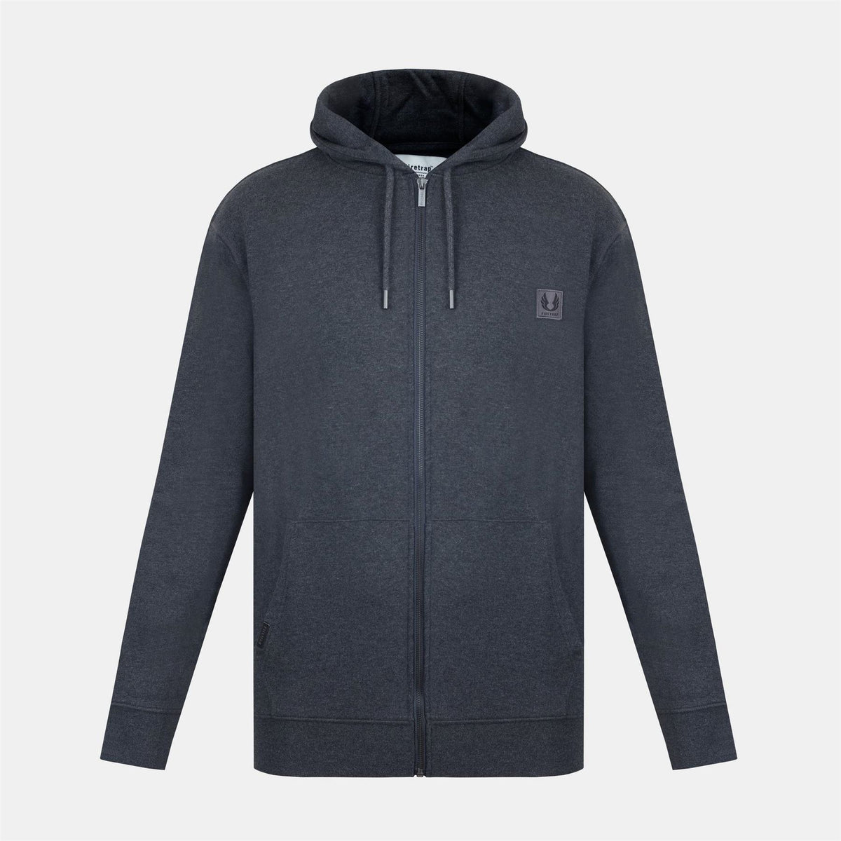 Firetrap Solid Patterned Zip Neck Ribbed Cuff Sweat Jacket