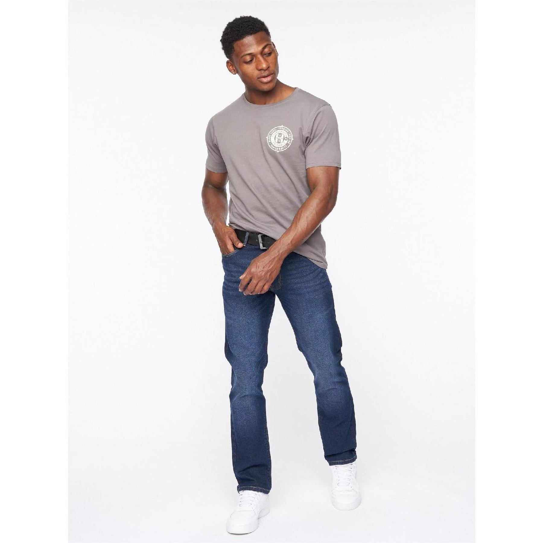 Crosshatch Straight Fit Jeans