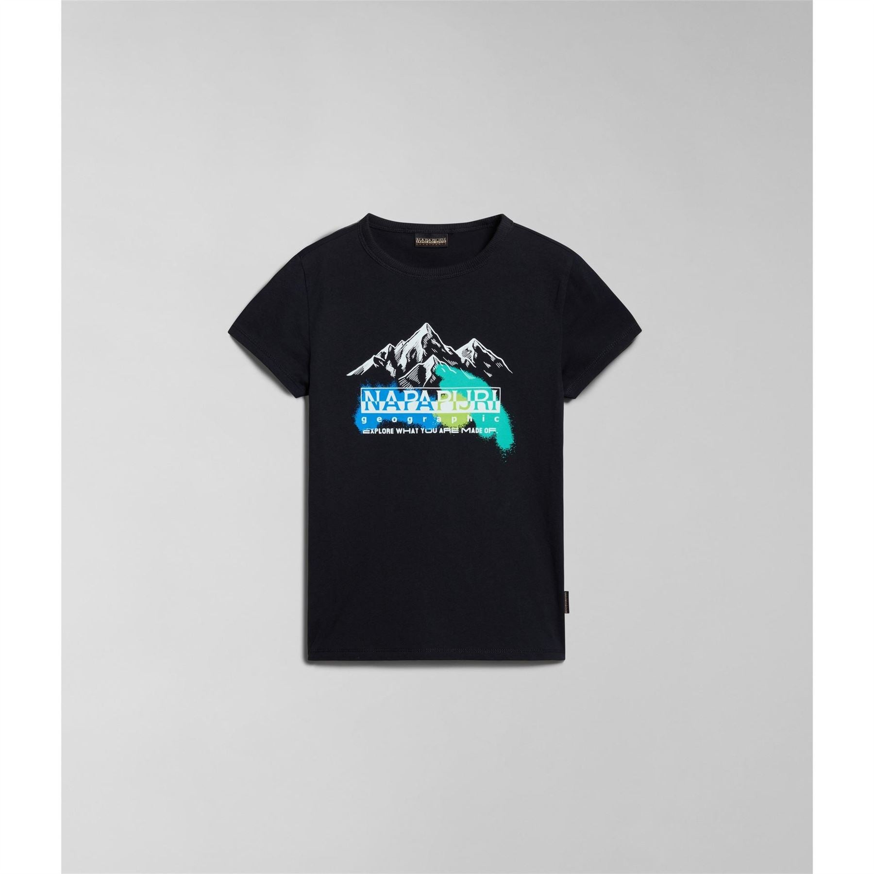 Napapijri Liard Geographic Print Crew Neck T-Shirt