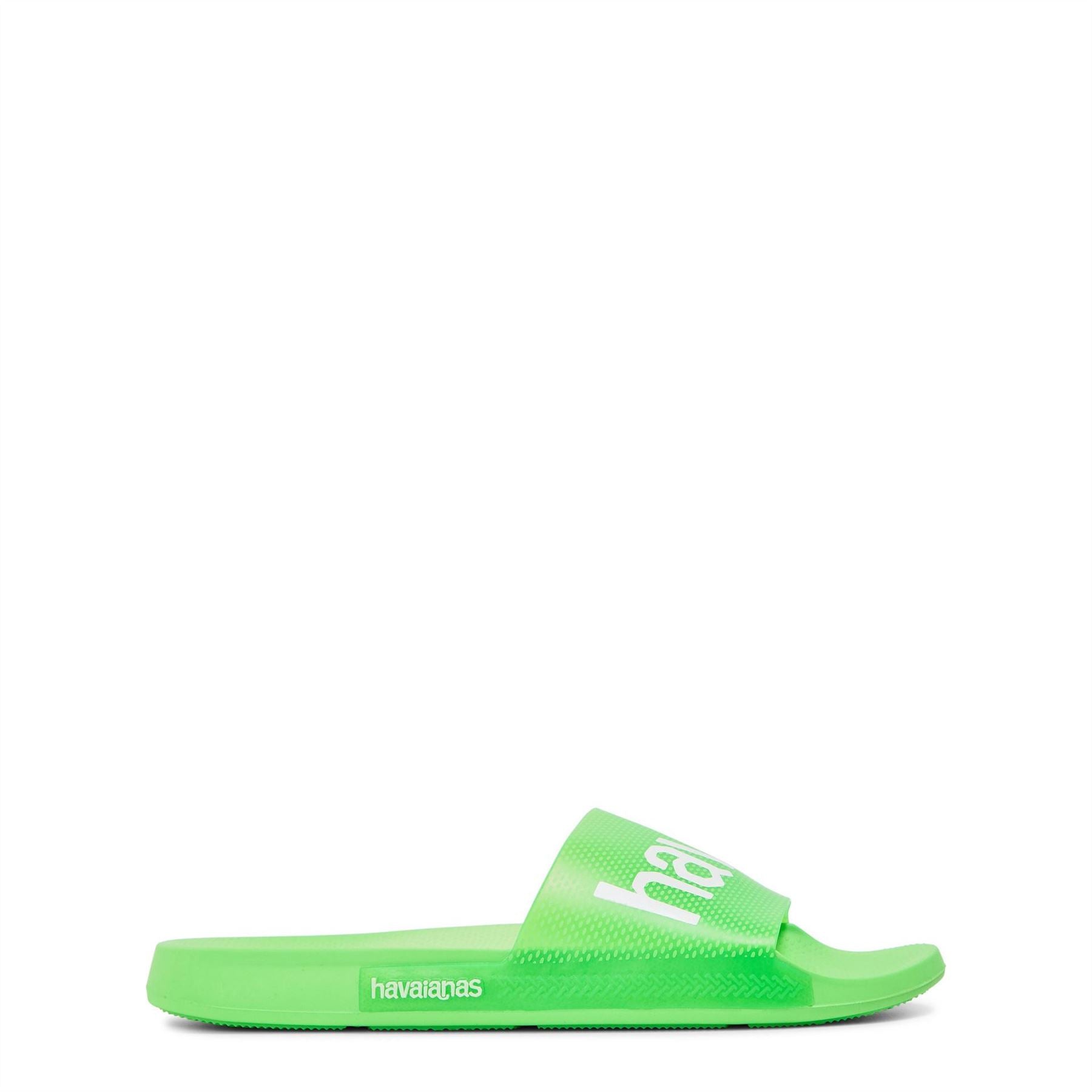 Havaianas Logo Print Open Toe Slip on Slides