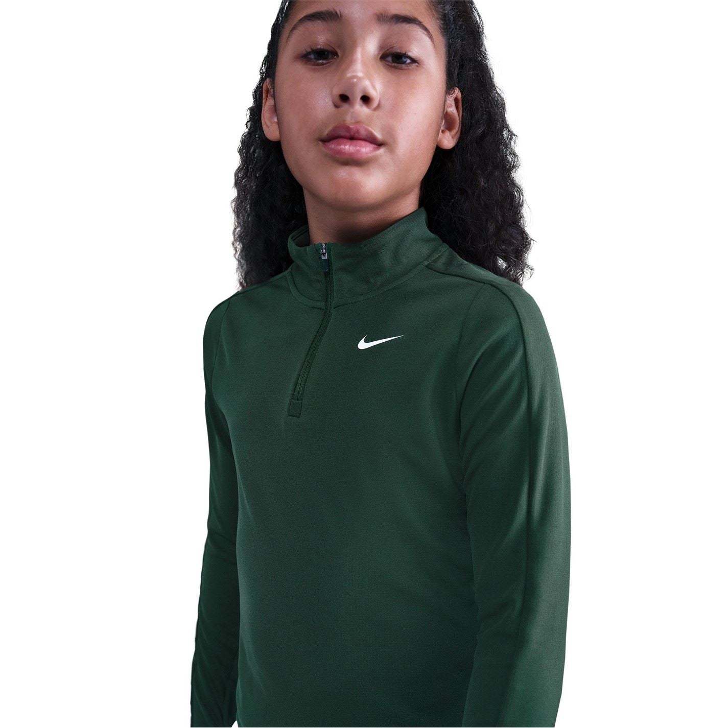 Nike Older Girls Dri Fit Long Sleeve Half Zip