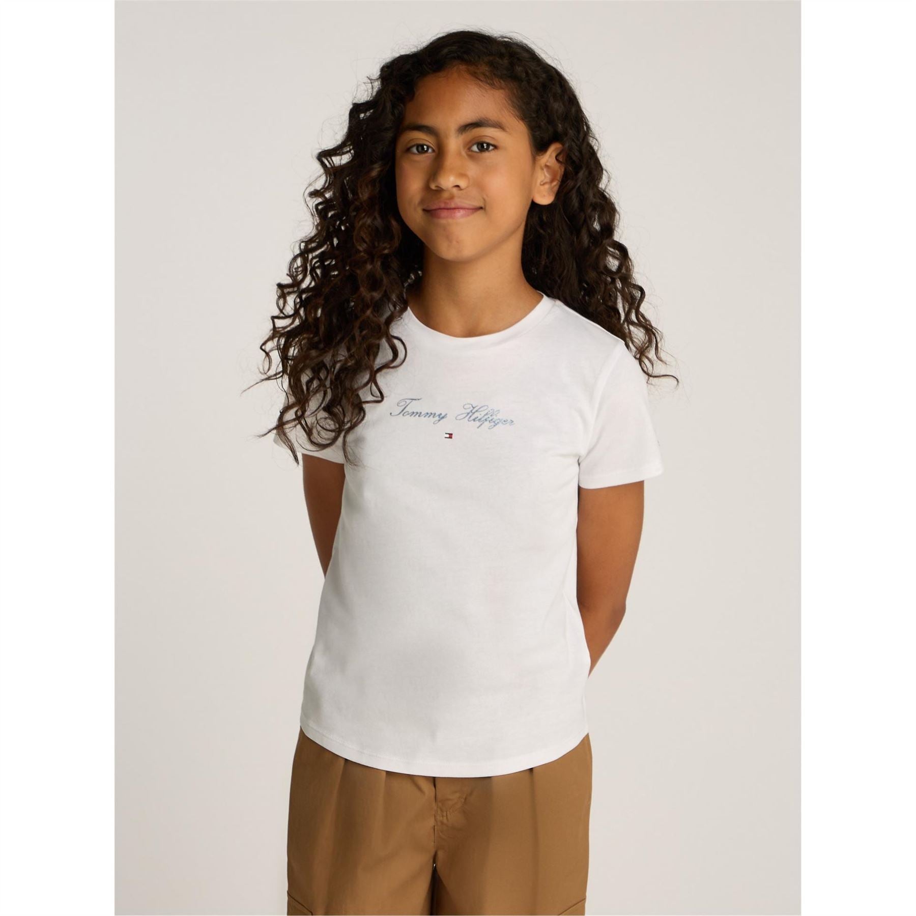 Tommy Hilfiger Script Slim Short Sleeve Crew Neck T-Shirt