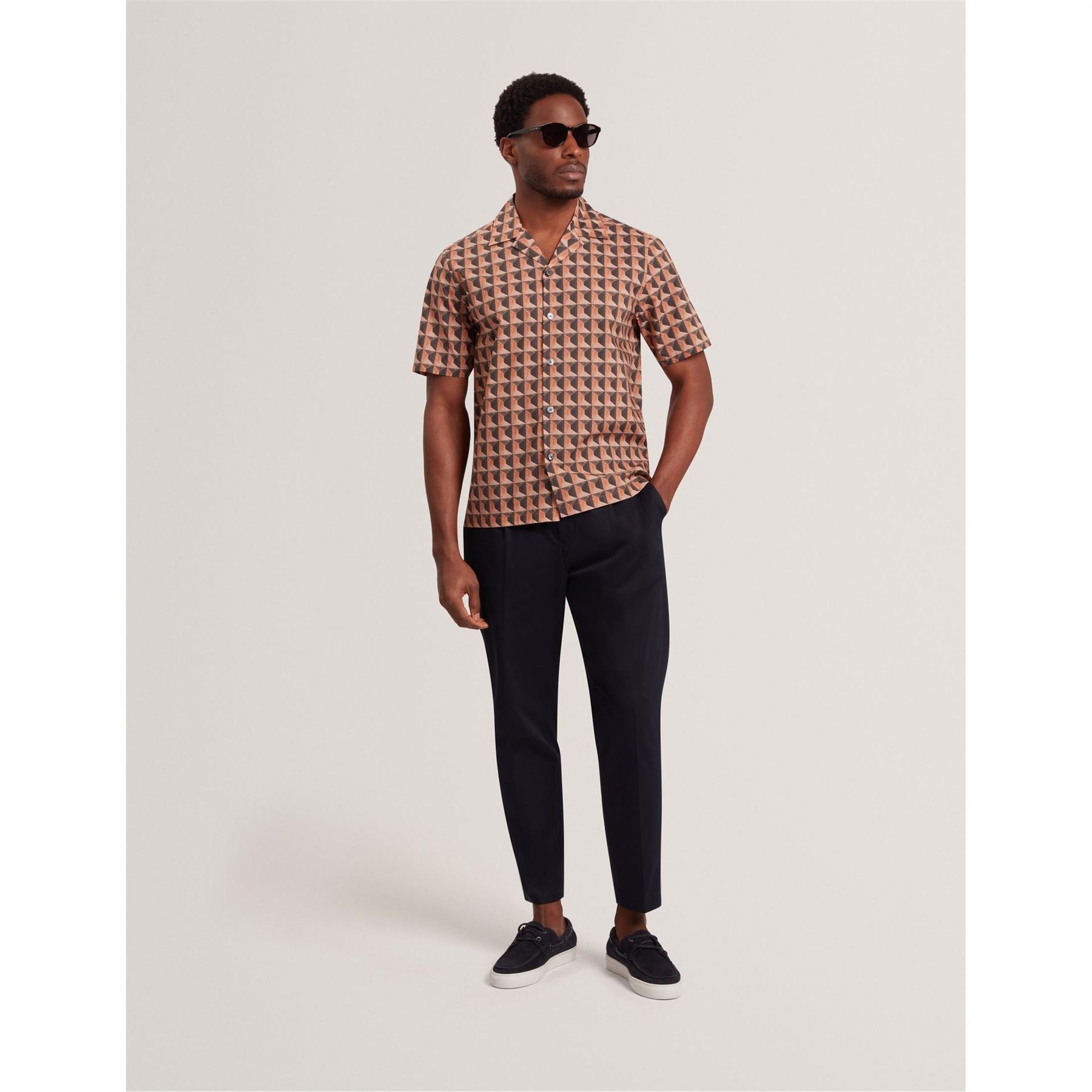 Ted Baker Ssrelx Geoshirt Sn62