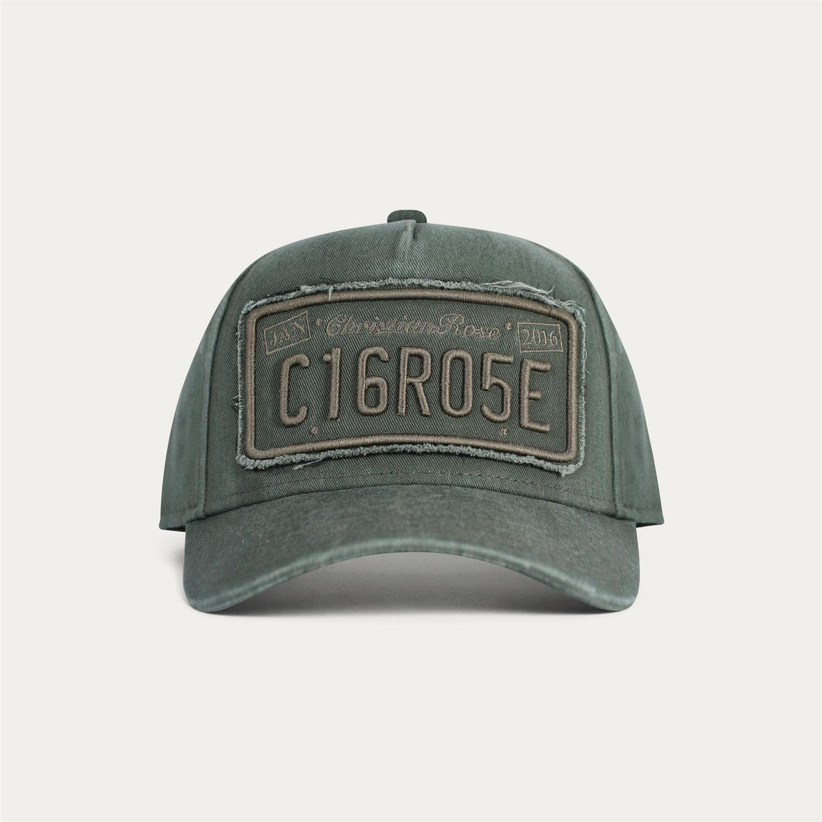 Christian Rose Washed Private Plate Baseball Cap
