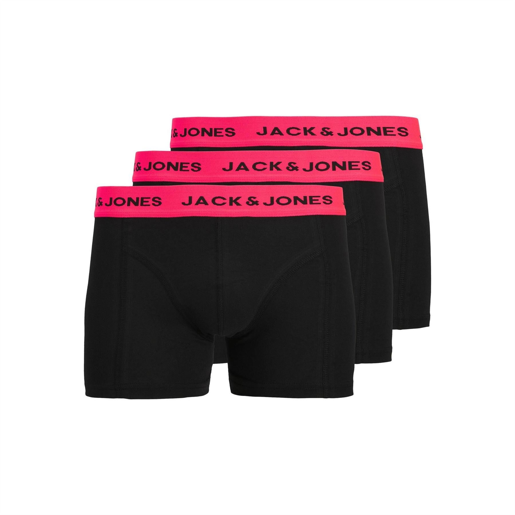 Jack and Jones 3 Pack Plain Design Trunks