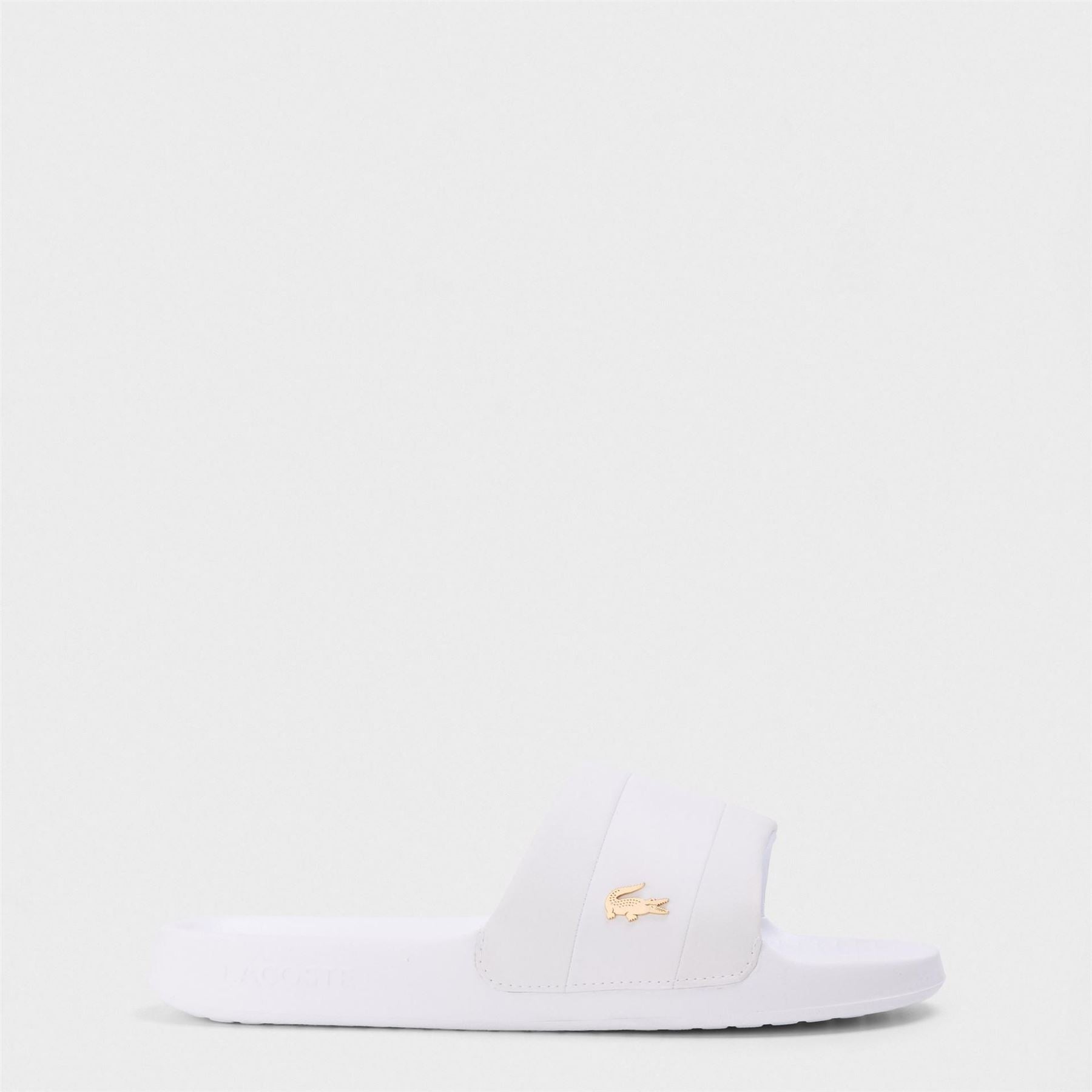 Lacoste Crocodile Print Flatform Slides