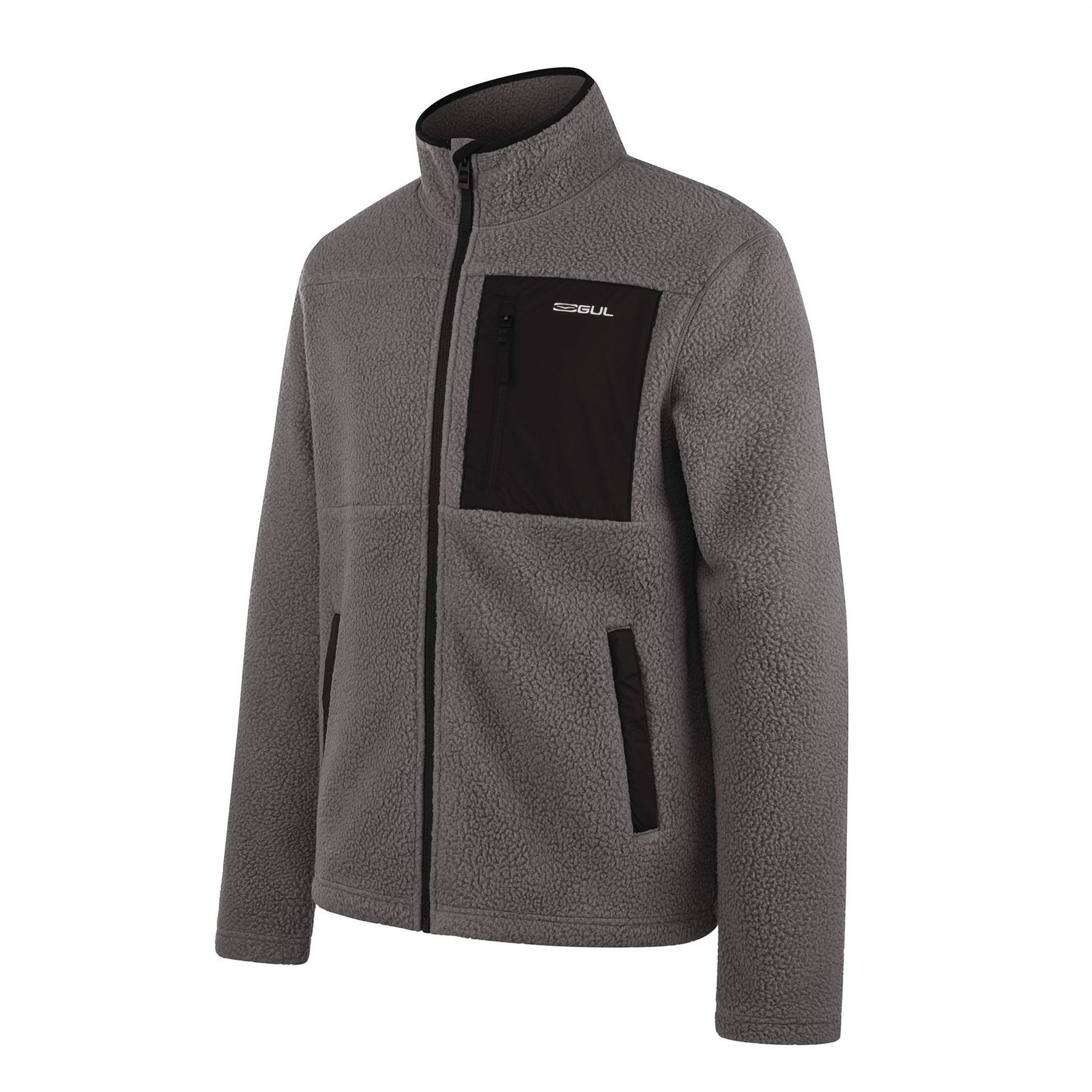 Gul Sherpa Long Sleeve Funnel Neck Zip Pocket Fleece