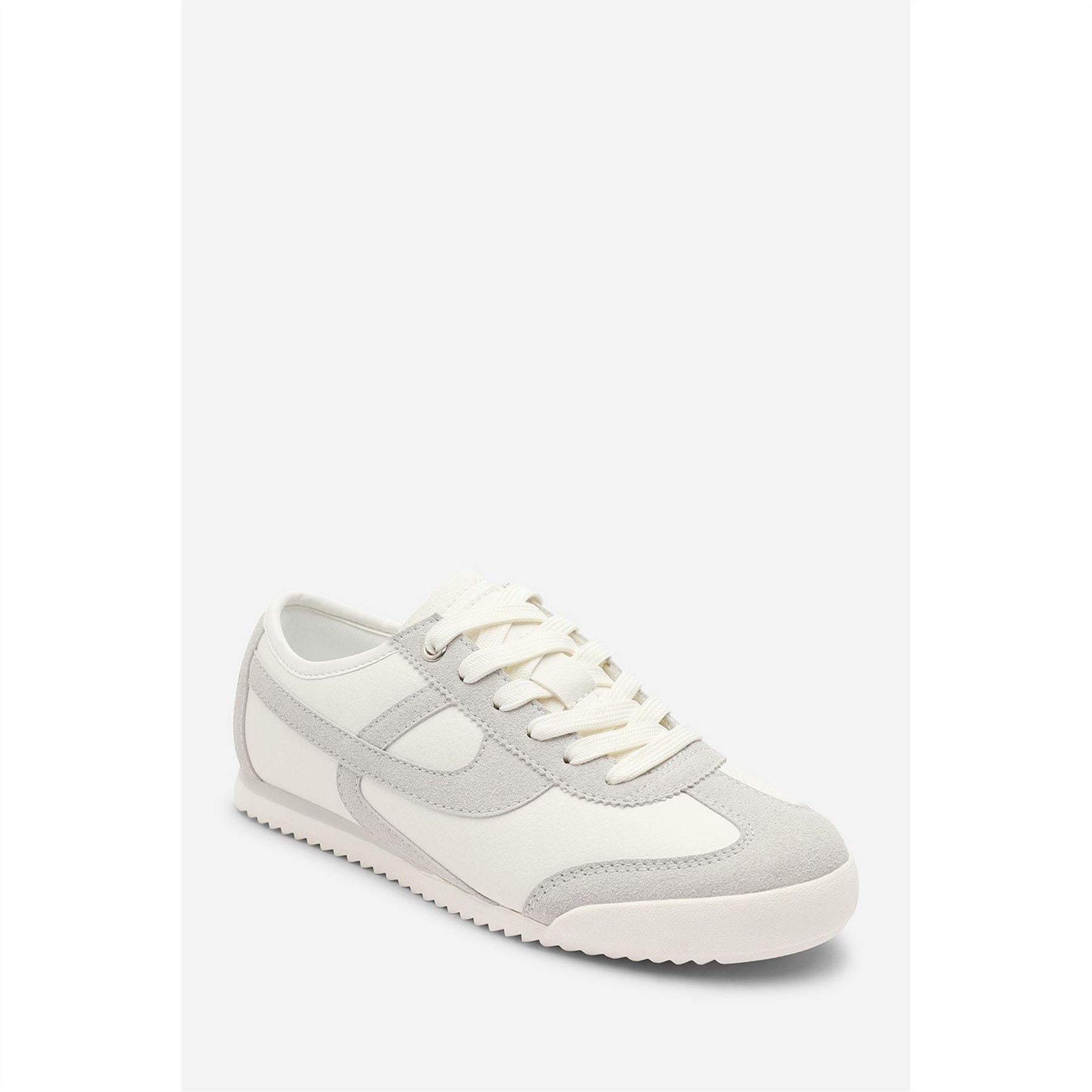 Wheres That From Court Lace Up Trainer With Stripe Detail