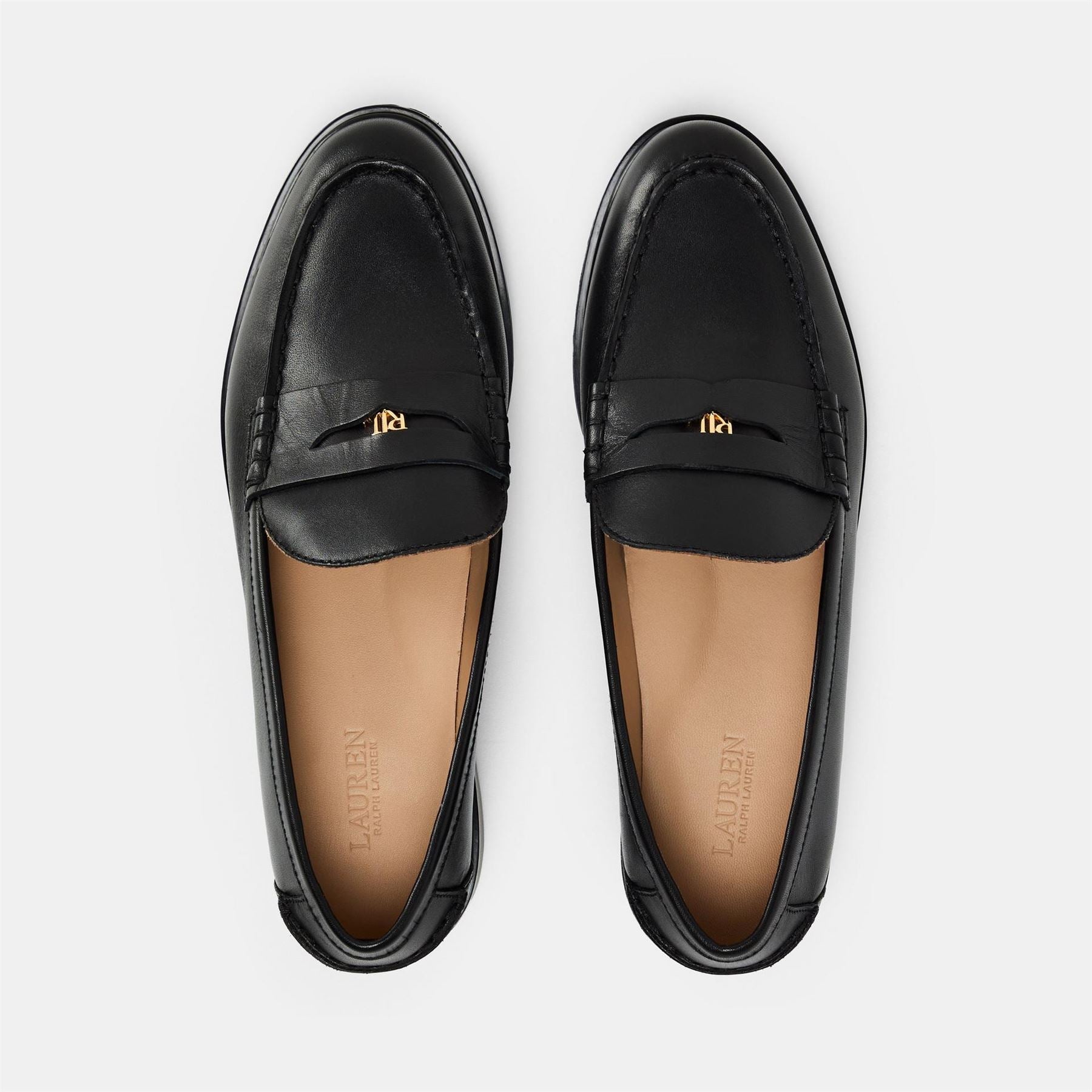 Lauren by Ralph Lauren Marli Penny Loafers Chunky Heel