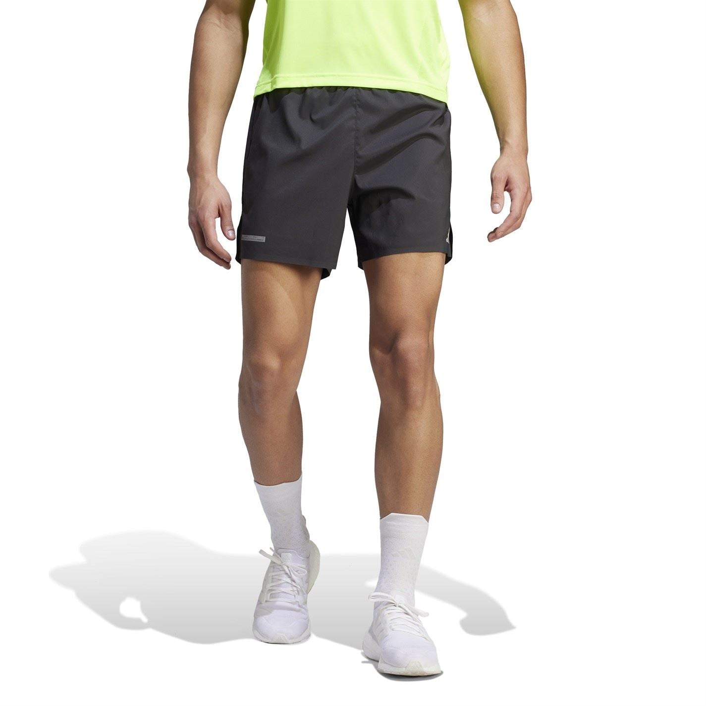 adidas Solid Bermuda Shorts with Elasticated Waistband