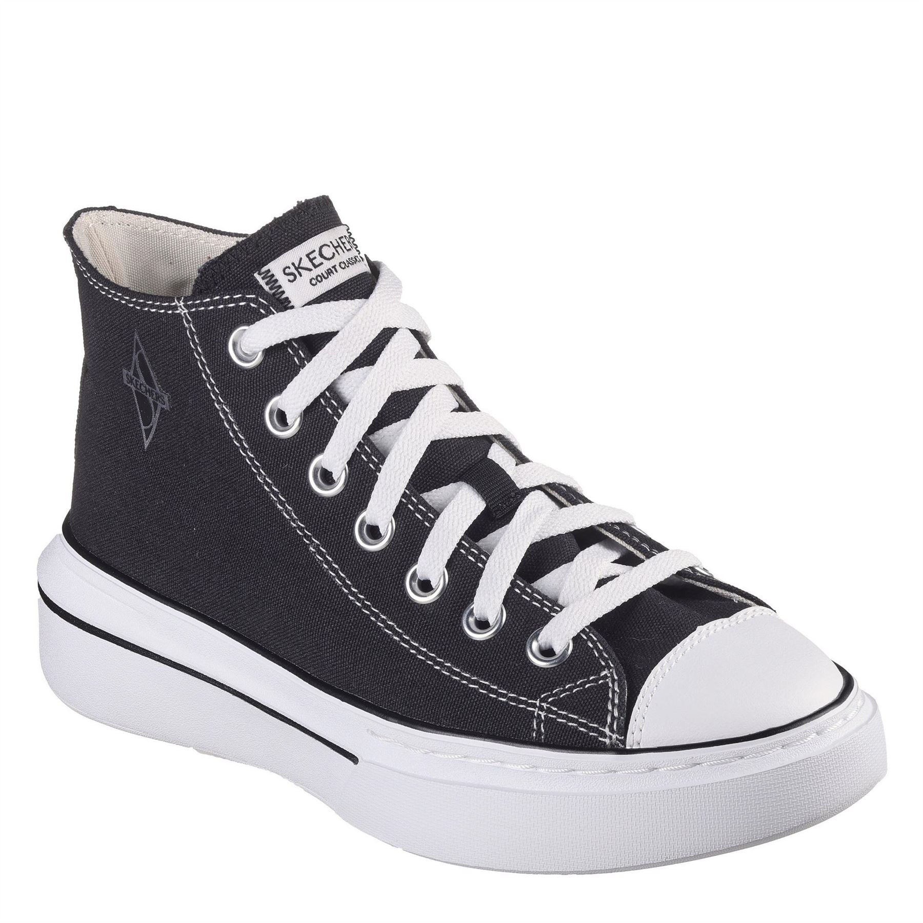Skechers Womens Mid Top Lace Up W Air Cooled Low Top Trainers