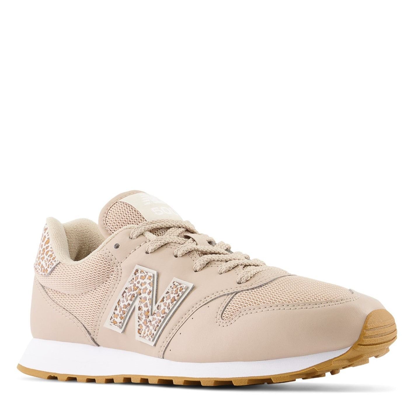 New Balance 500 Low Top Leopard Patterned Sneakers