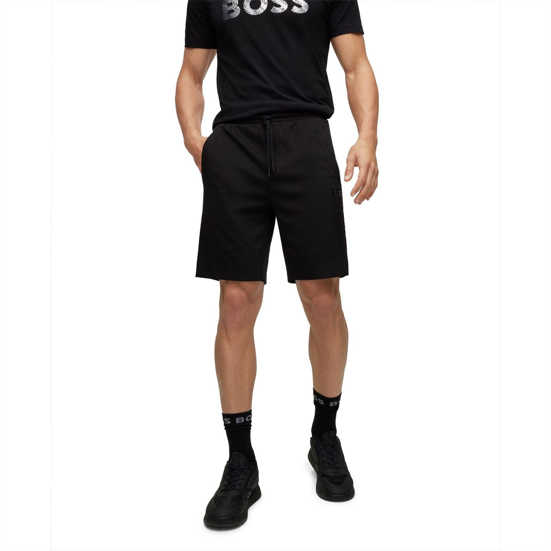 Boss Headlo Mirror Solid Sweat Shorts